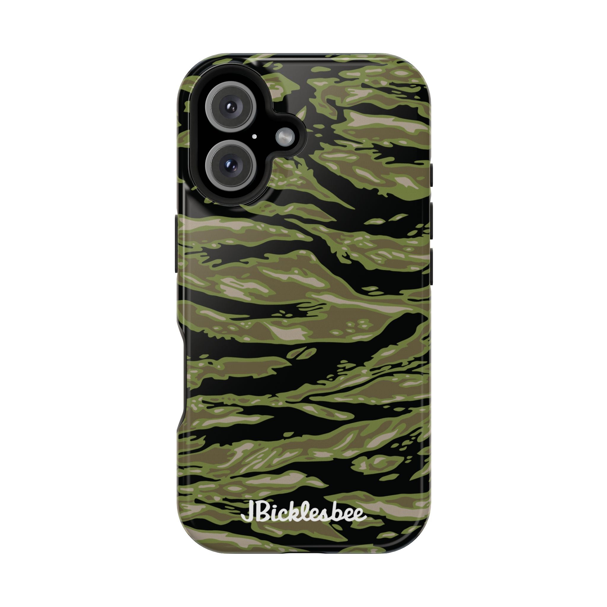 Retro Woodland Camo Tiger Stripe MagSafe iPhone Case