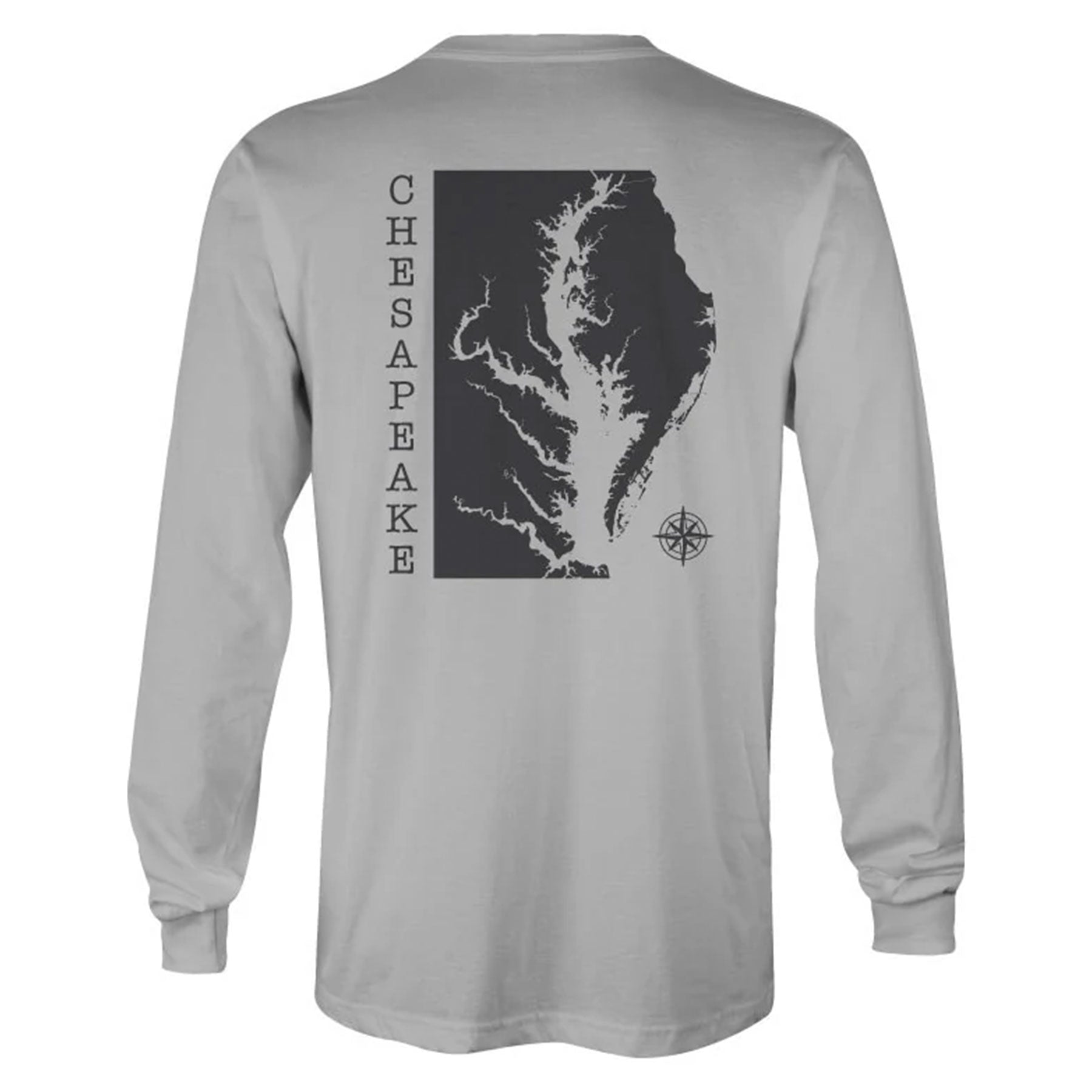 Chesapeake Bay - National Treasure Fishing Sun Shirt, Sun Protection silver back