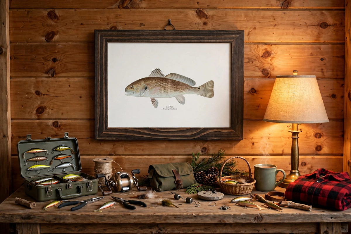 Red Drum Vintage Naturalist Print