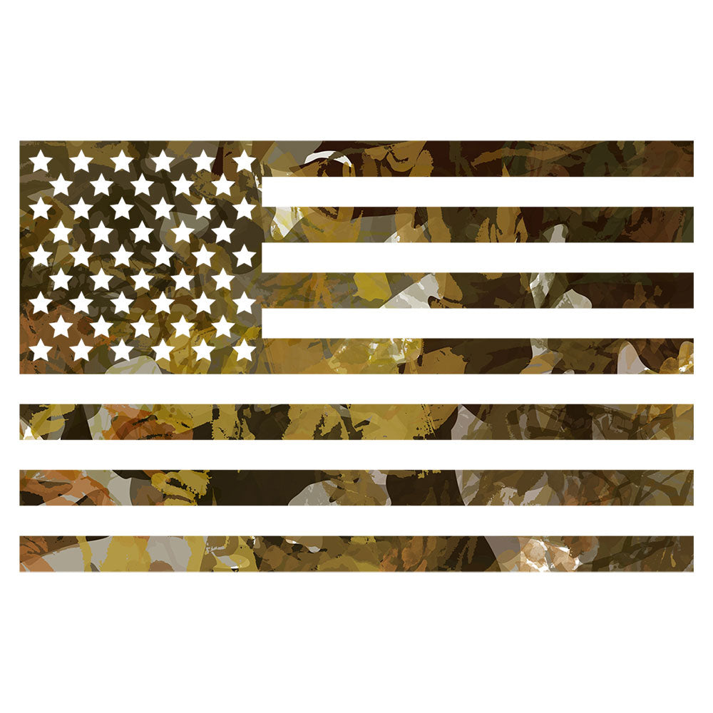 USA flag woodland camo