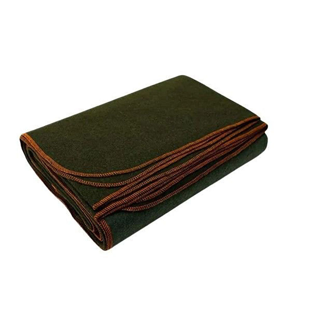 ARMY Camp Alpaca Blanket with oversized reversible woven design