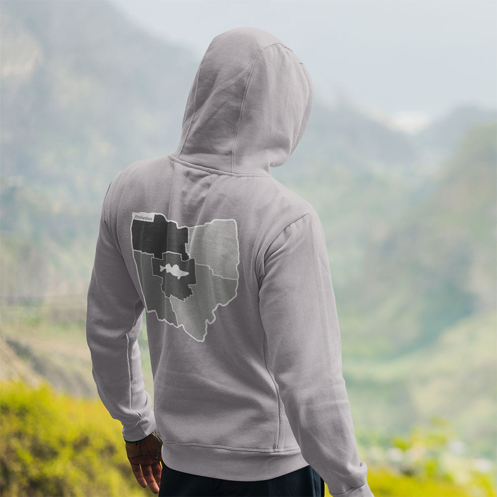 FISH THE 5 Ohio Hoodie on man