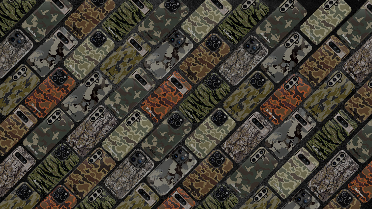 camo phone case collection banner
