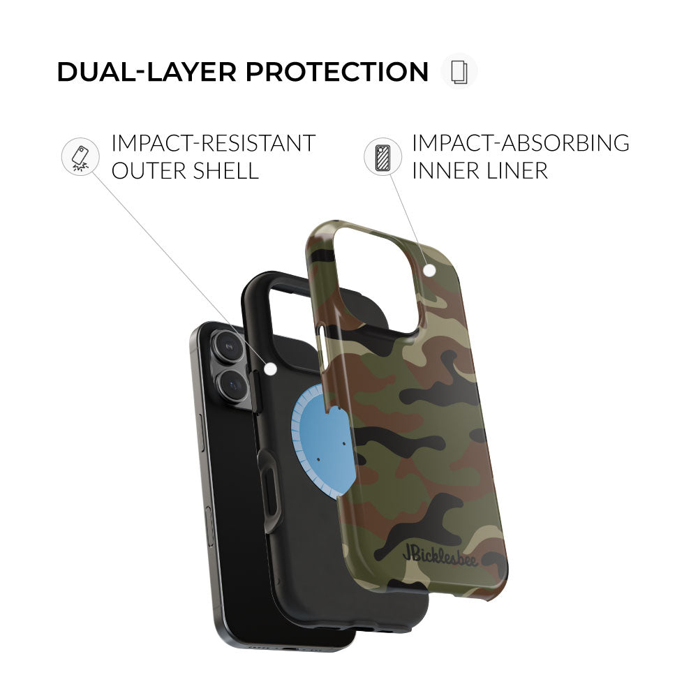 dual-layer protection Retro Woodland Recon Camo MagSafe iPhone Tough Case