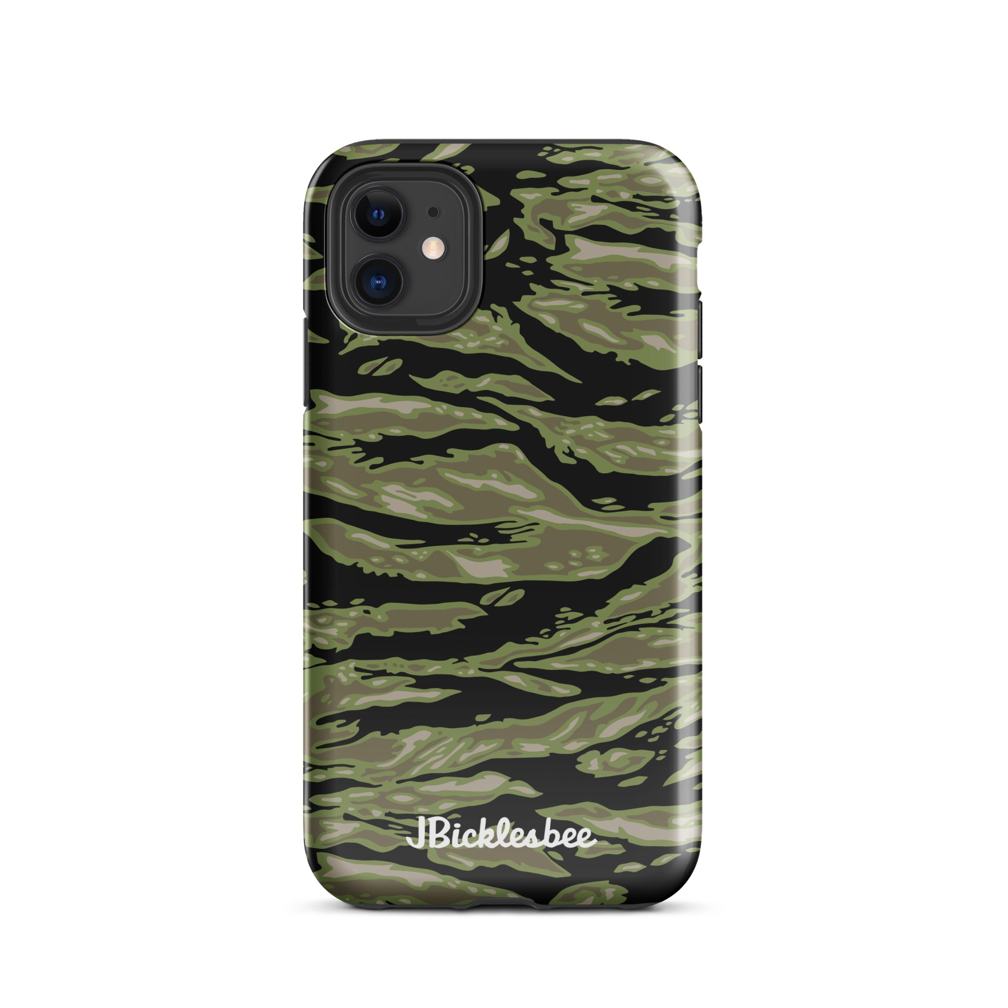 Retro Woodland Camo Tiger Stripe iPhone Tough Case
