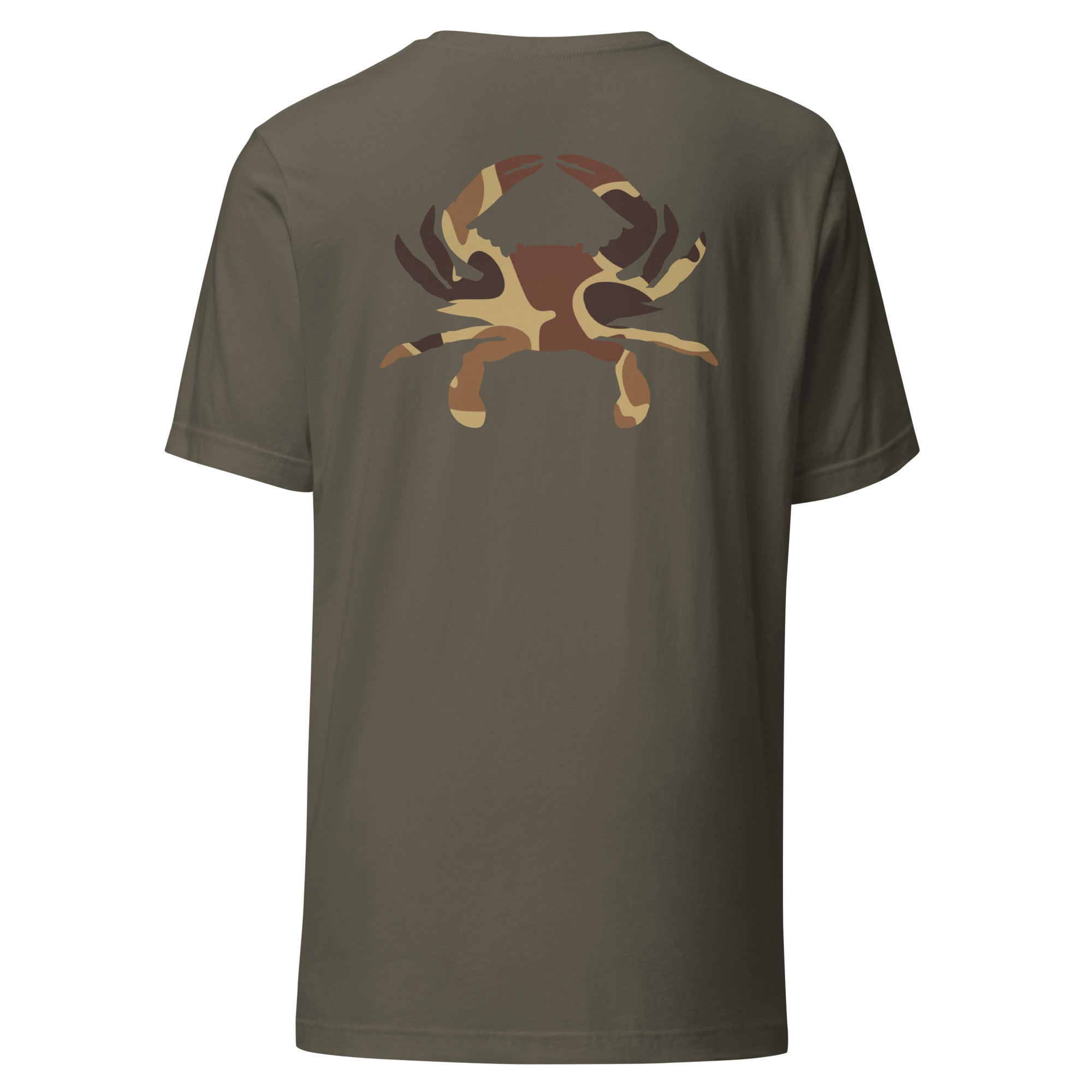 Vintage Duck Camo Crab T-shirt Army