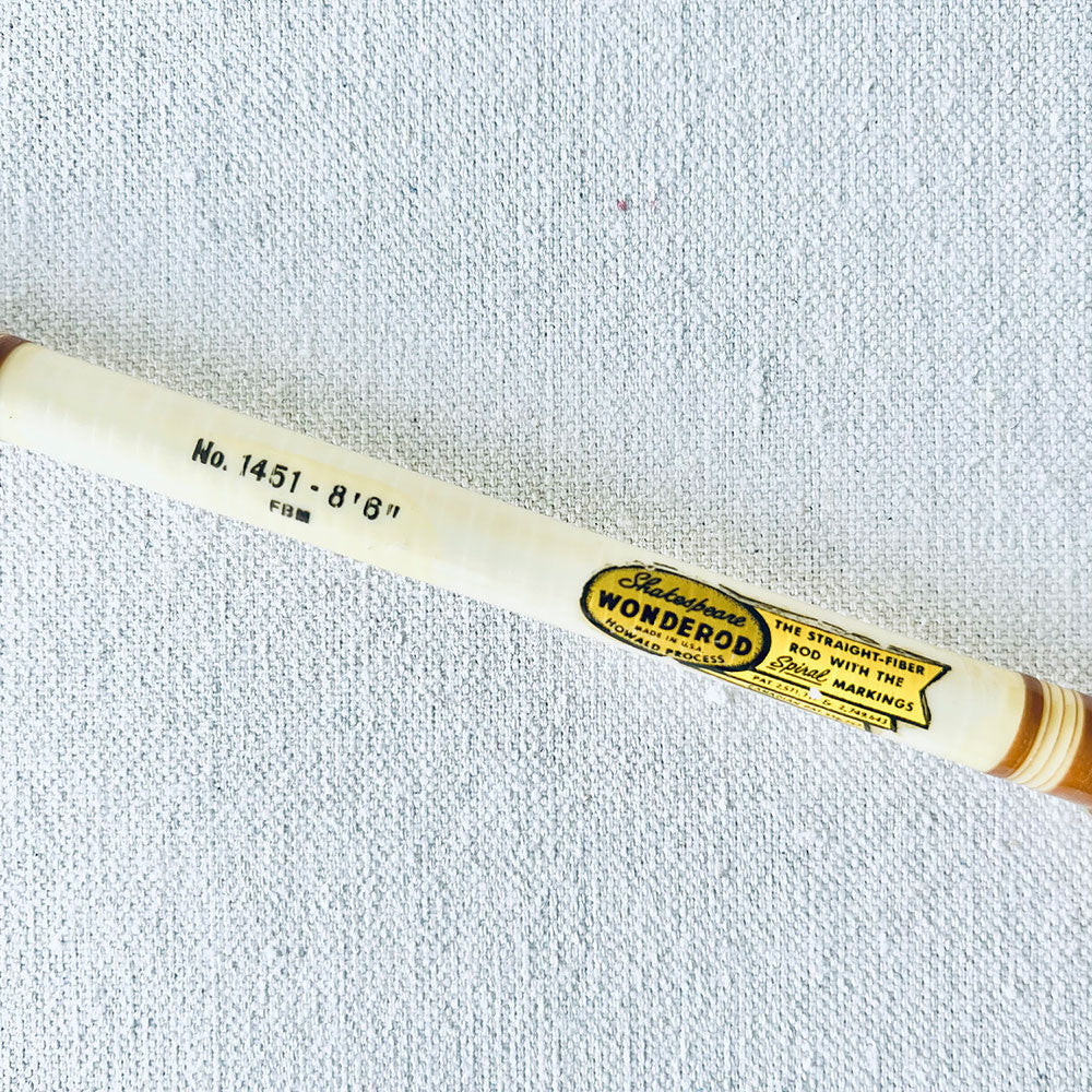 Vintage USA Made Shakespeare Wonderod 1451 8' 6" 2 Piece Fly Rod