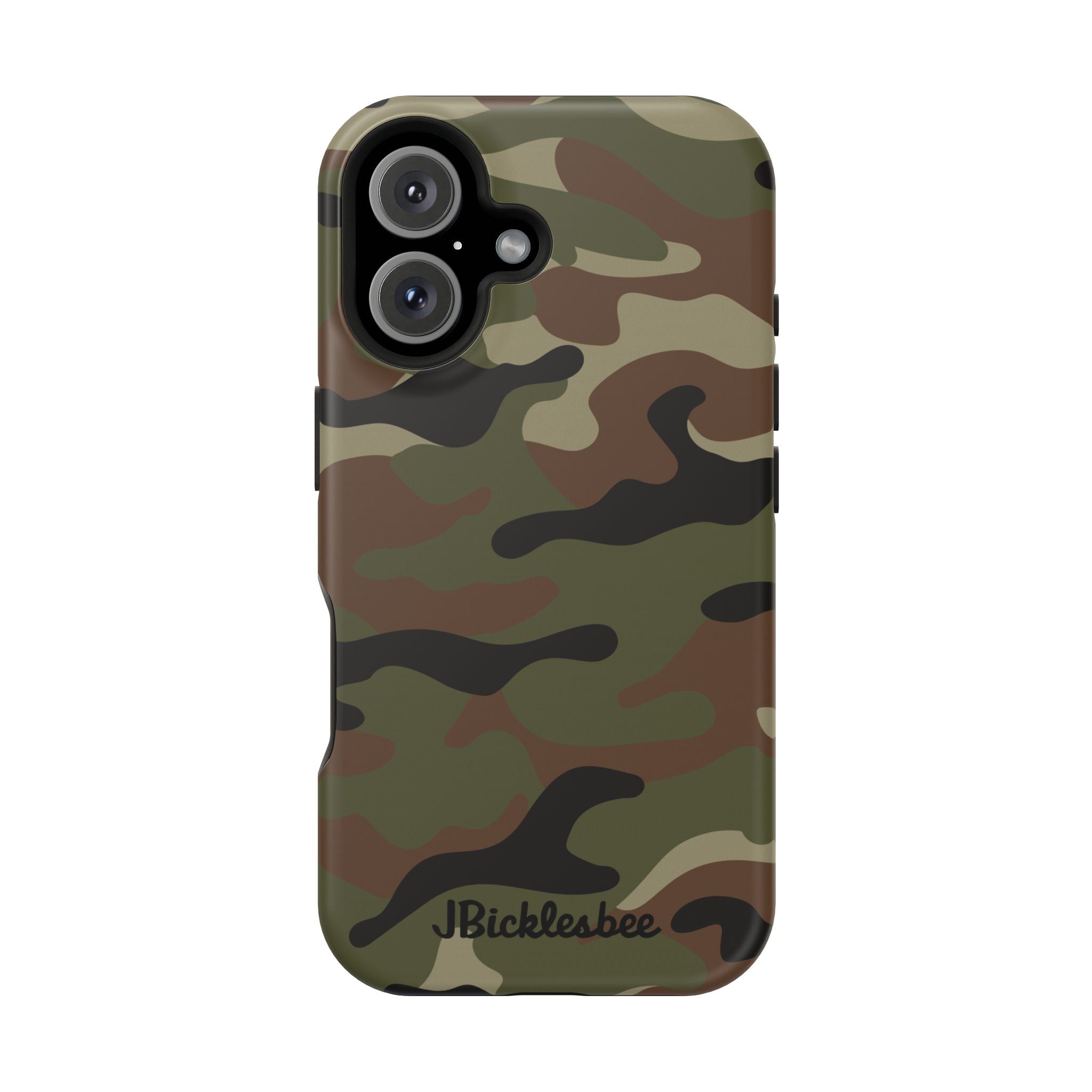 Retro Woodland Recon Camo MagSafe iPhone Tough Case