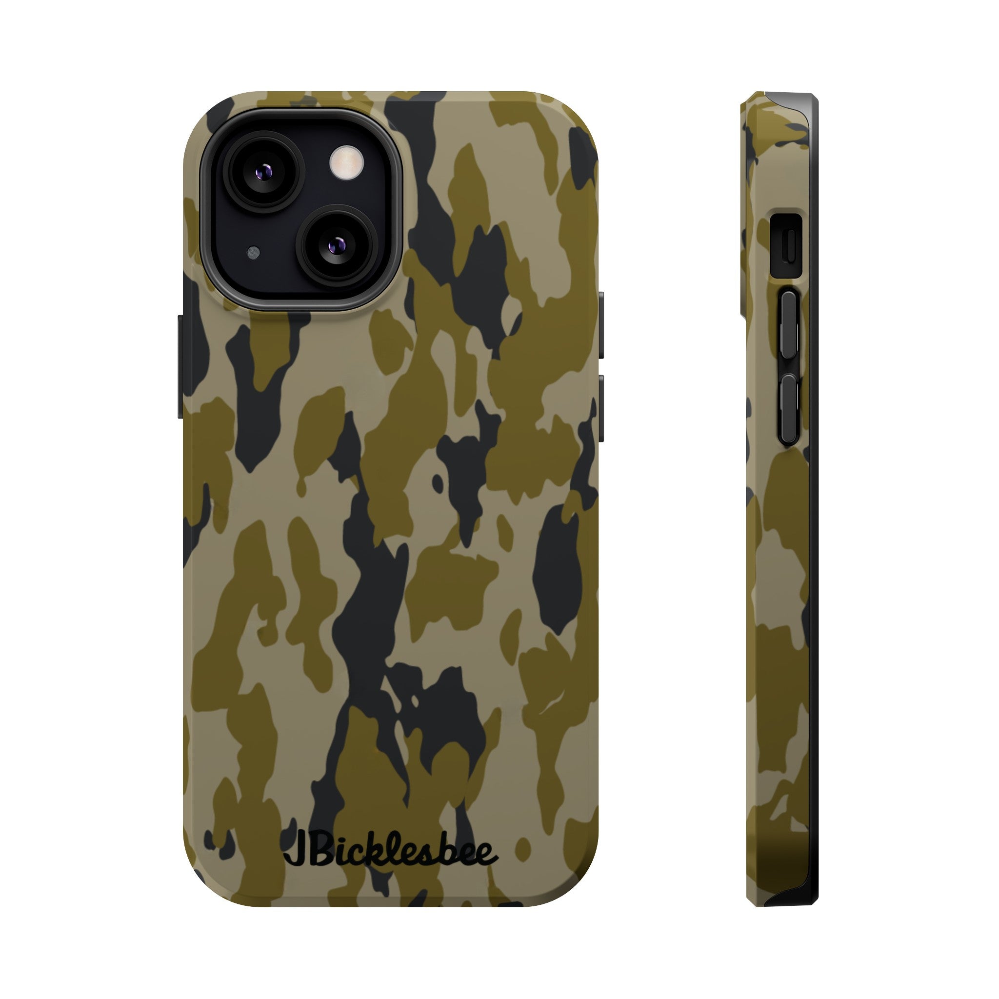 Retro Bark Camo MagSafe Tough iPhone Case