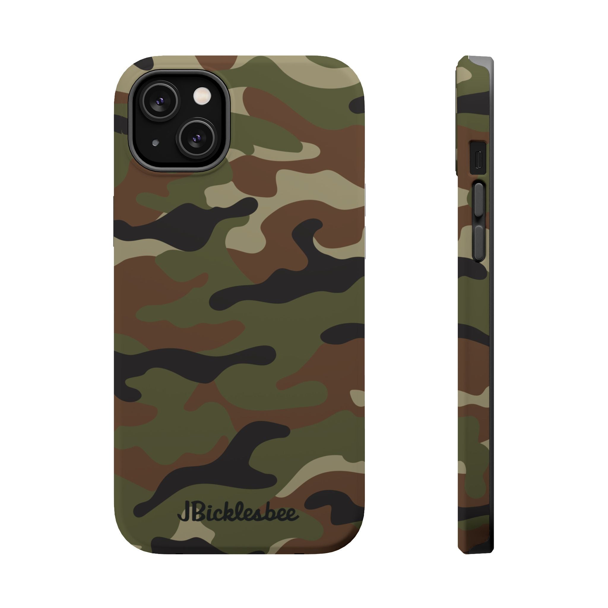 Retro Woodland Recon Camo MagSafe iPhone Tough Case