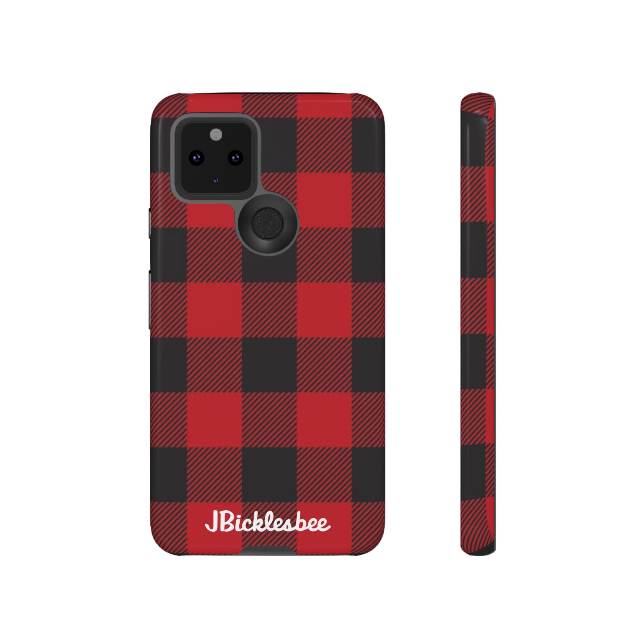Retro Hunting Plaid Pattern Pixel Tough Case