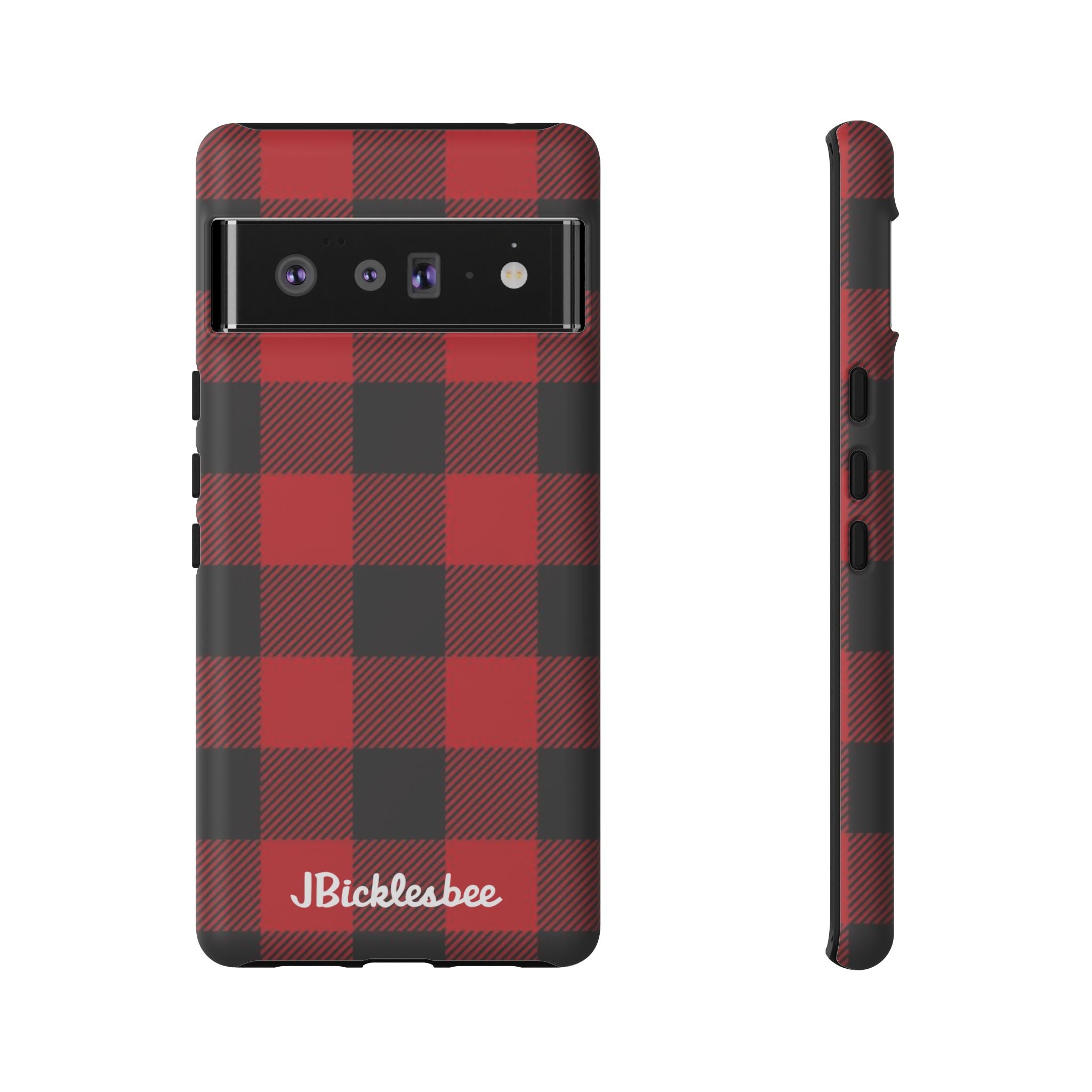 Retro Hunting Plaid Pattern Pixel Tough Case