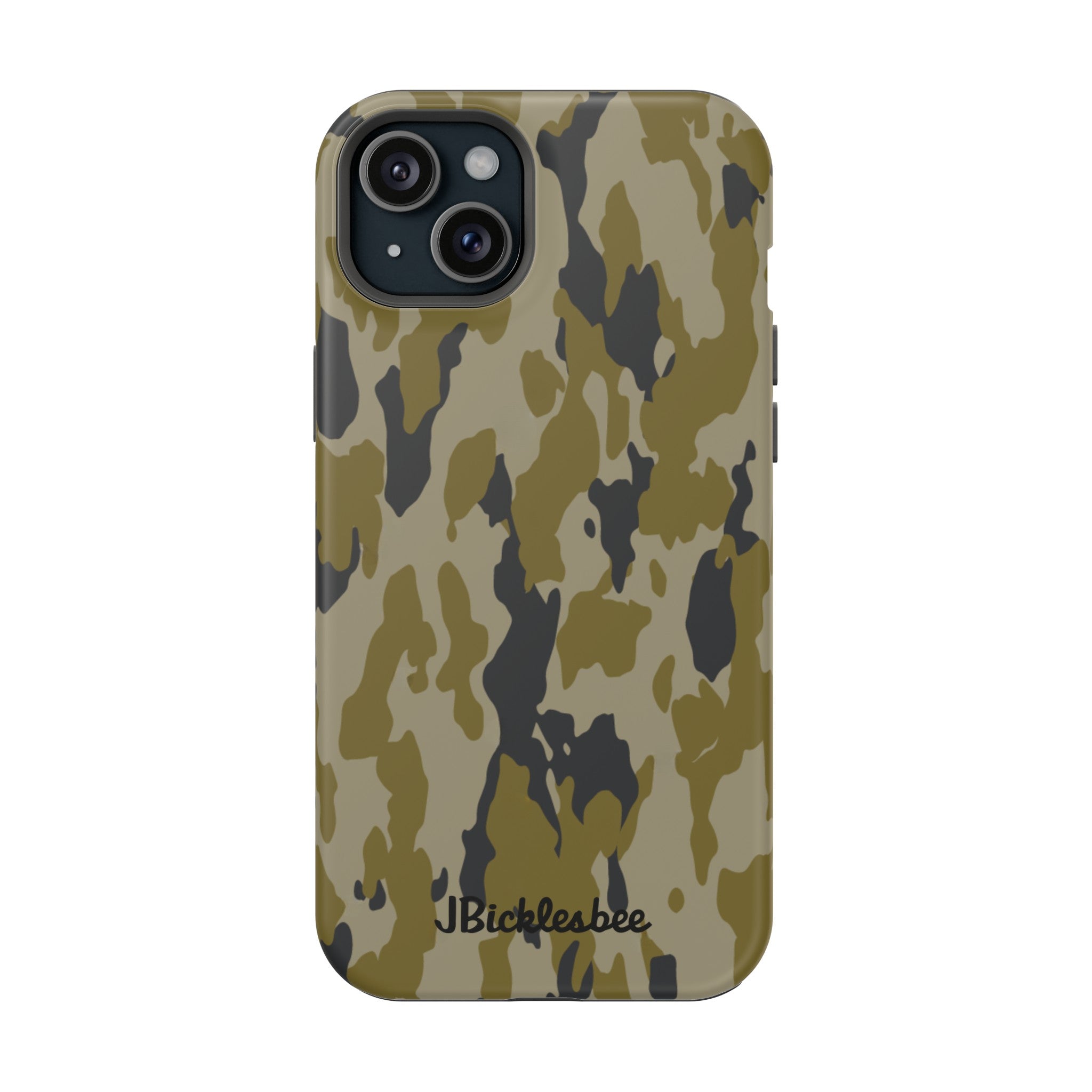 Retro Bark Camo MagSafe Tough iPhone Case