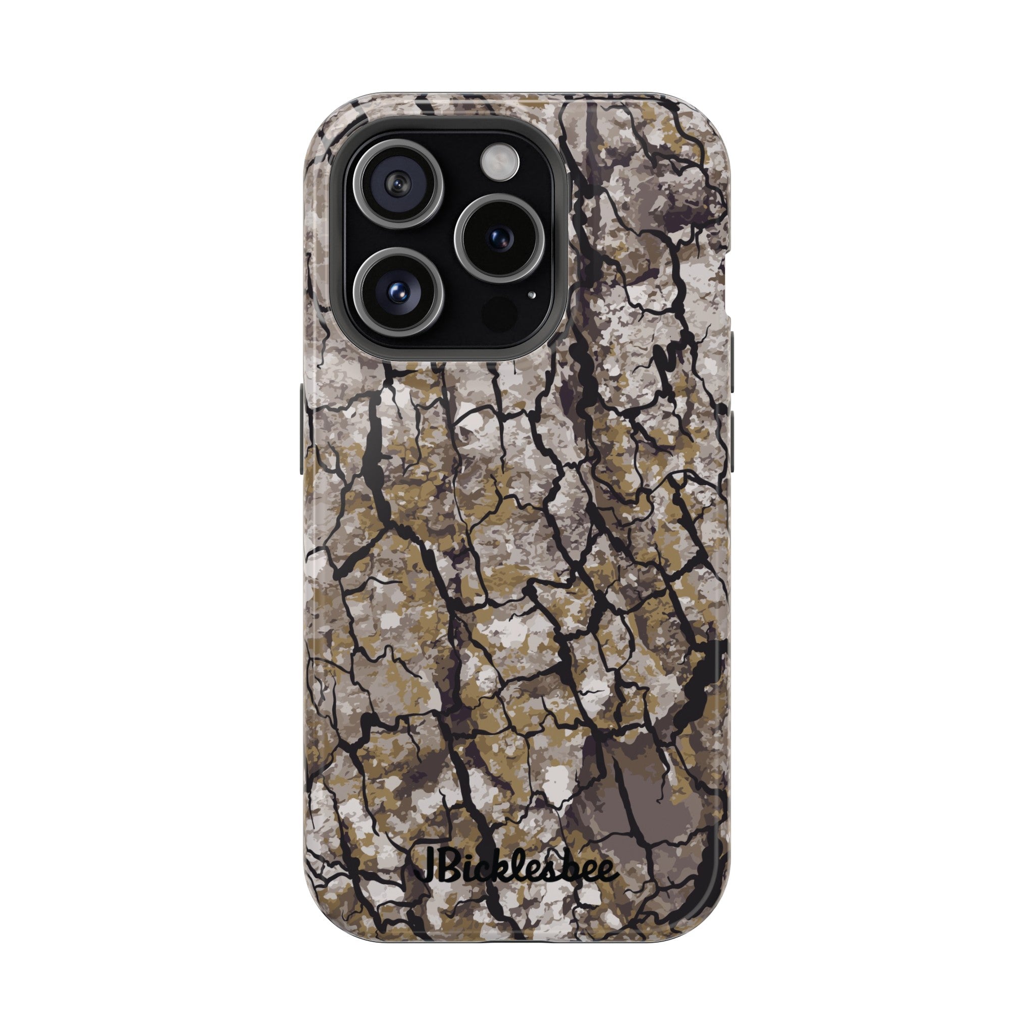 Alpha Tree Bark Camo MagSafe Tough iPhone Case