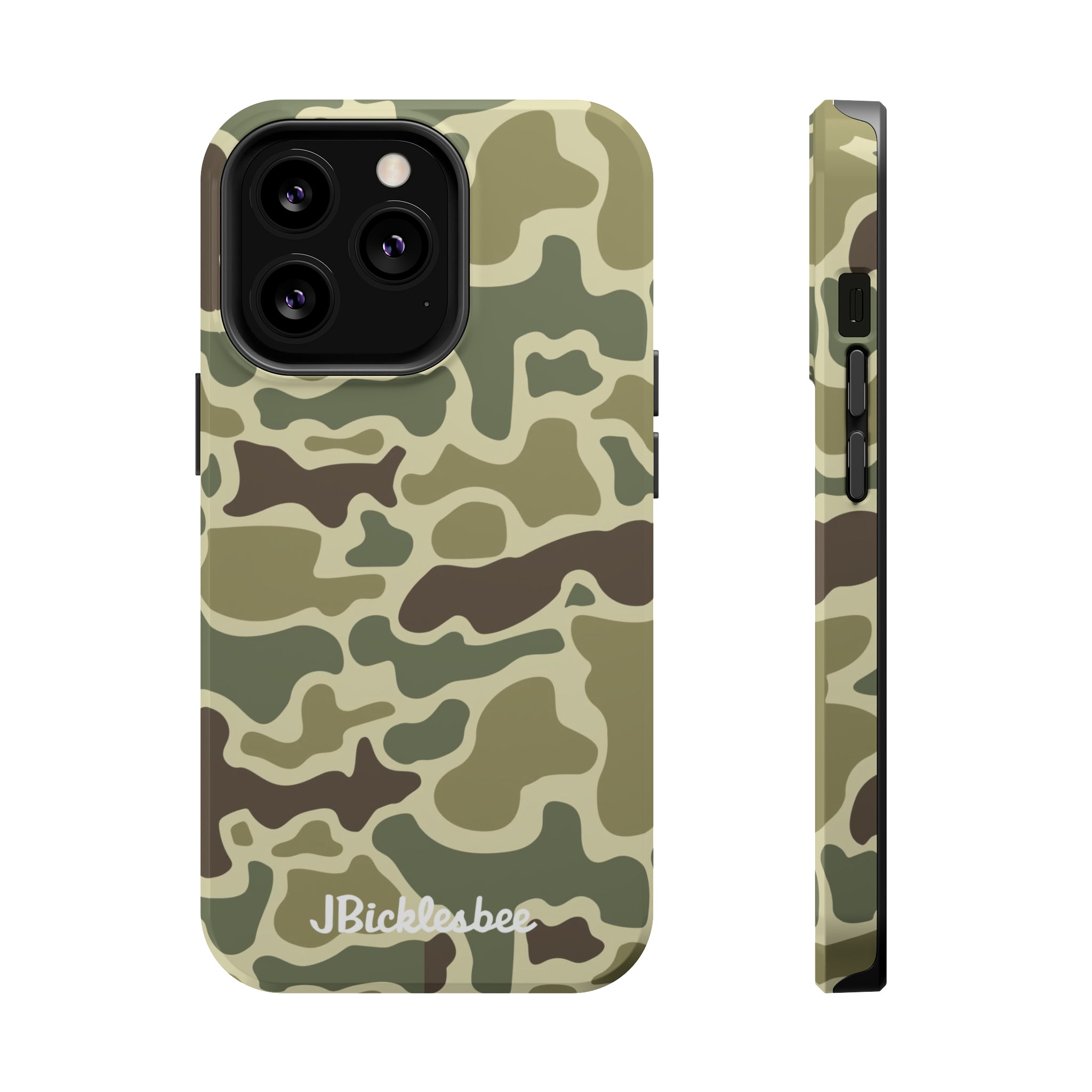 camo phone case iphone 13 Retro Forest Duck Camo MagSafe iPhone Case iPhone 13 Pro / Glossy