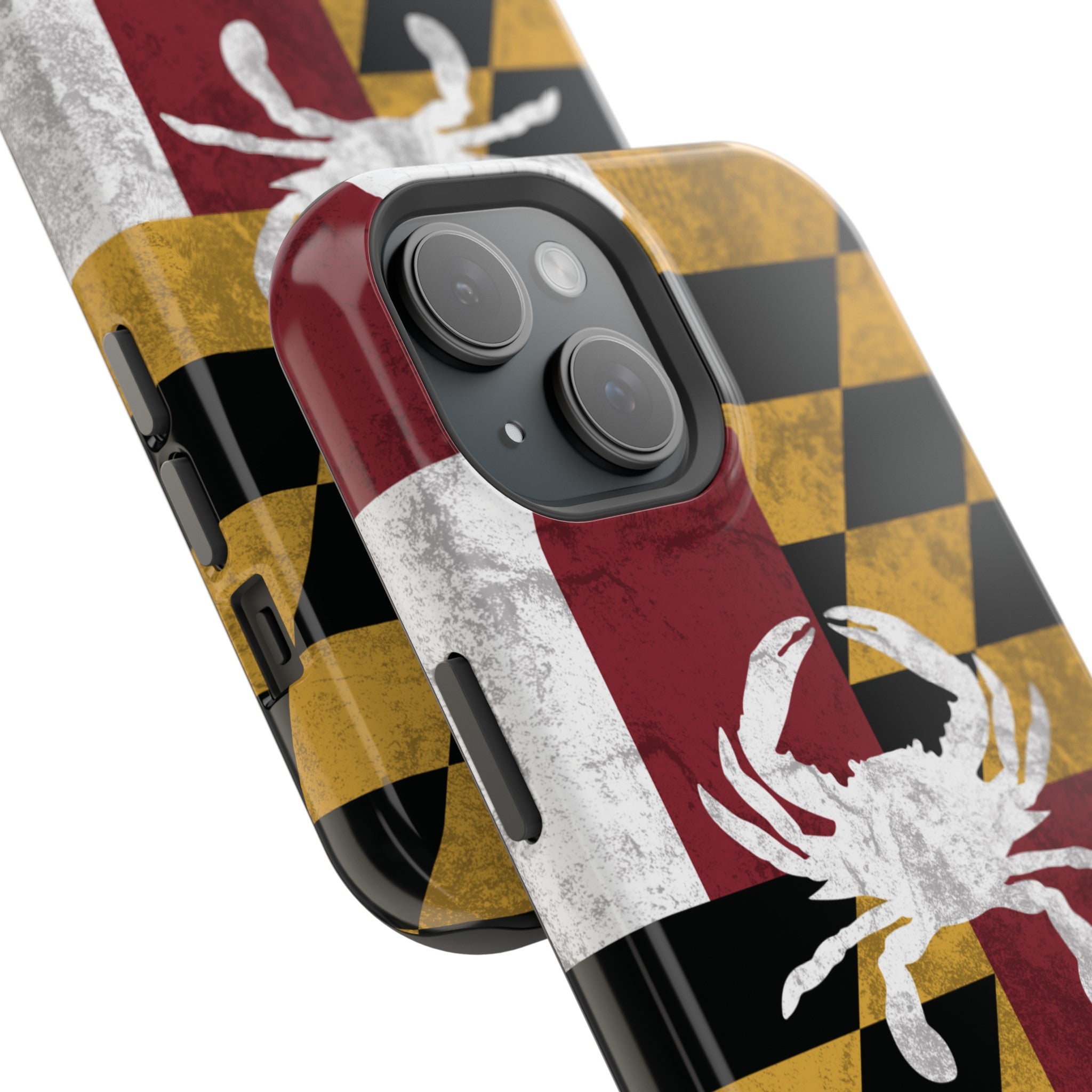 close up view Maryland Flag Crab MagSafe iPhone Case