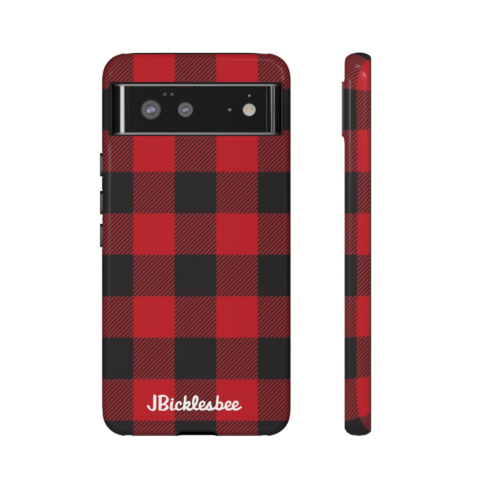 Retro Hunting Plaid Pattern Pixel Tough Case
