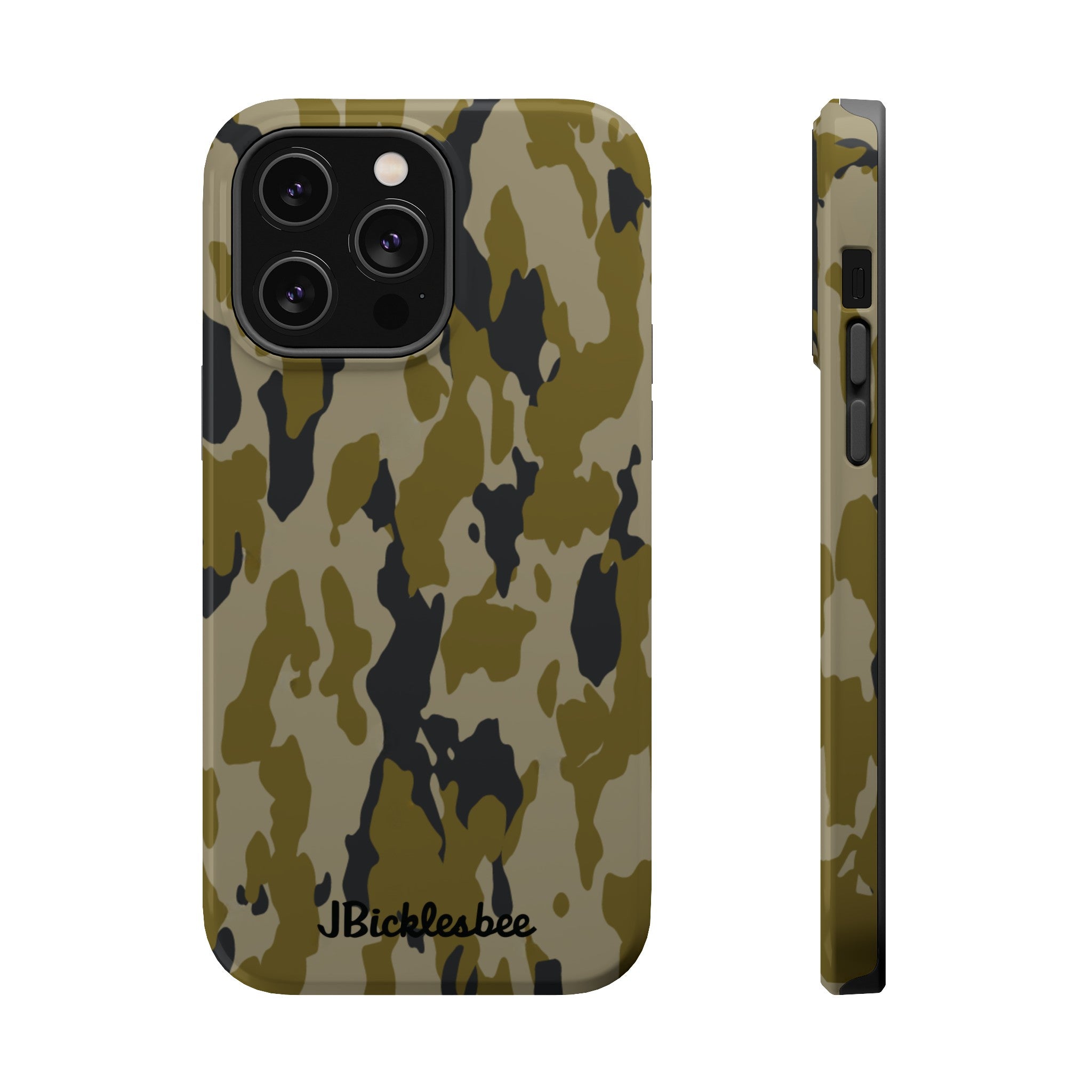 Retro Bark Camo MagSafe Tough iPhone Case