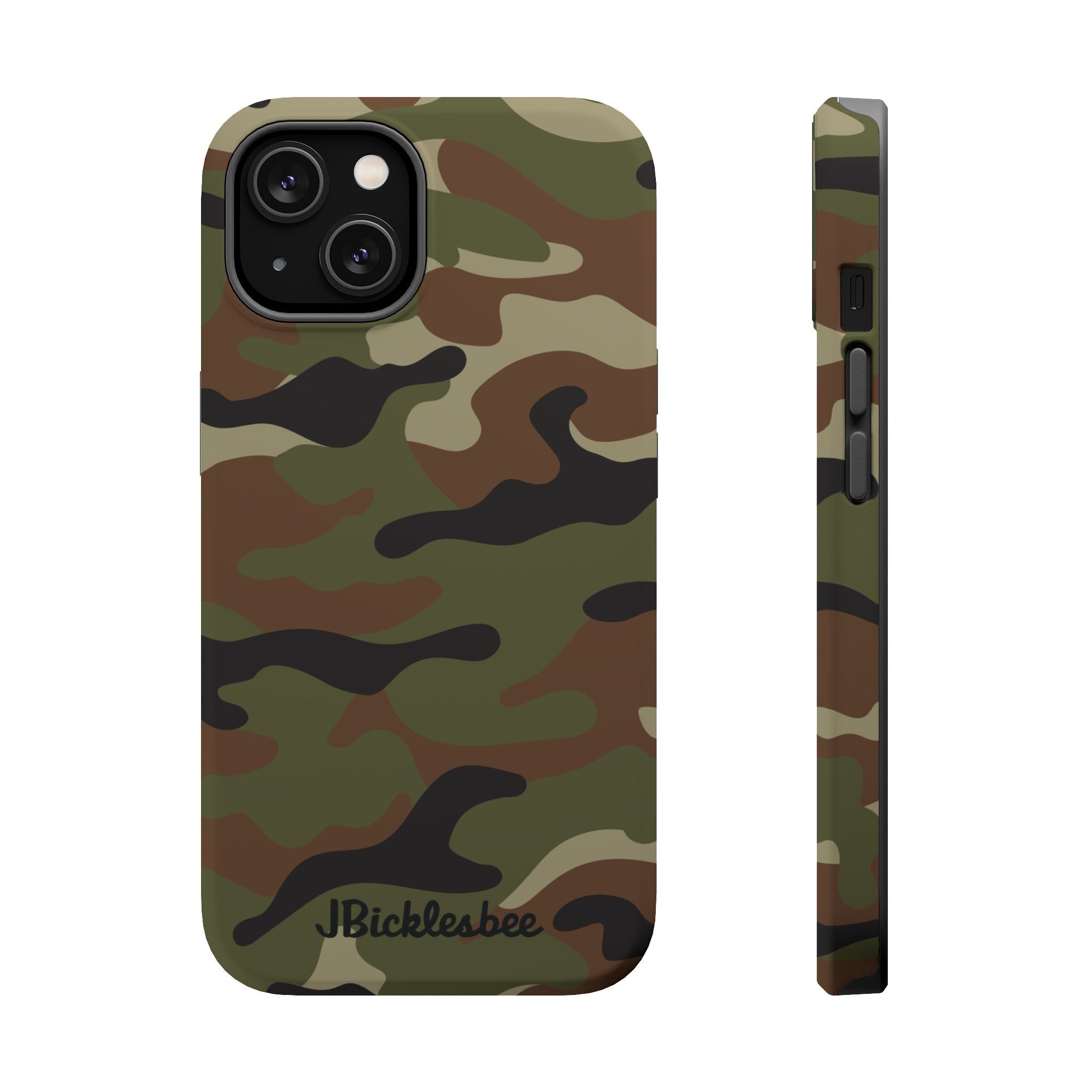 Retro Woodland Recon Camo MagSafe iPhone Tough Case