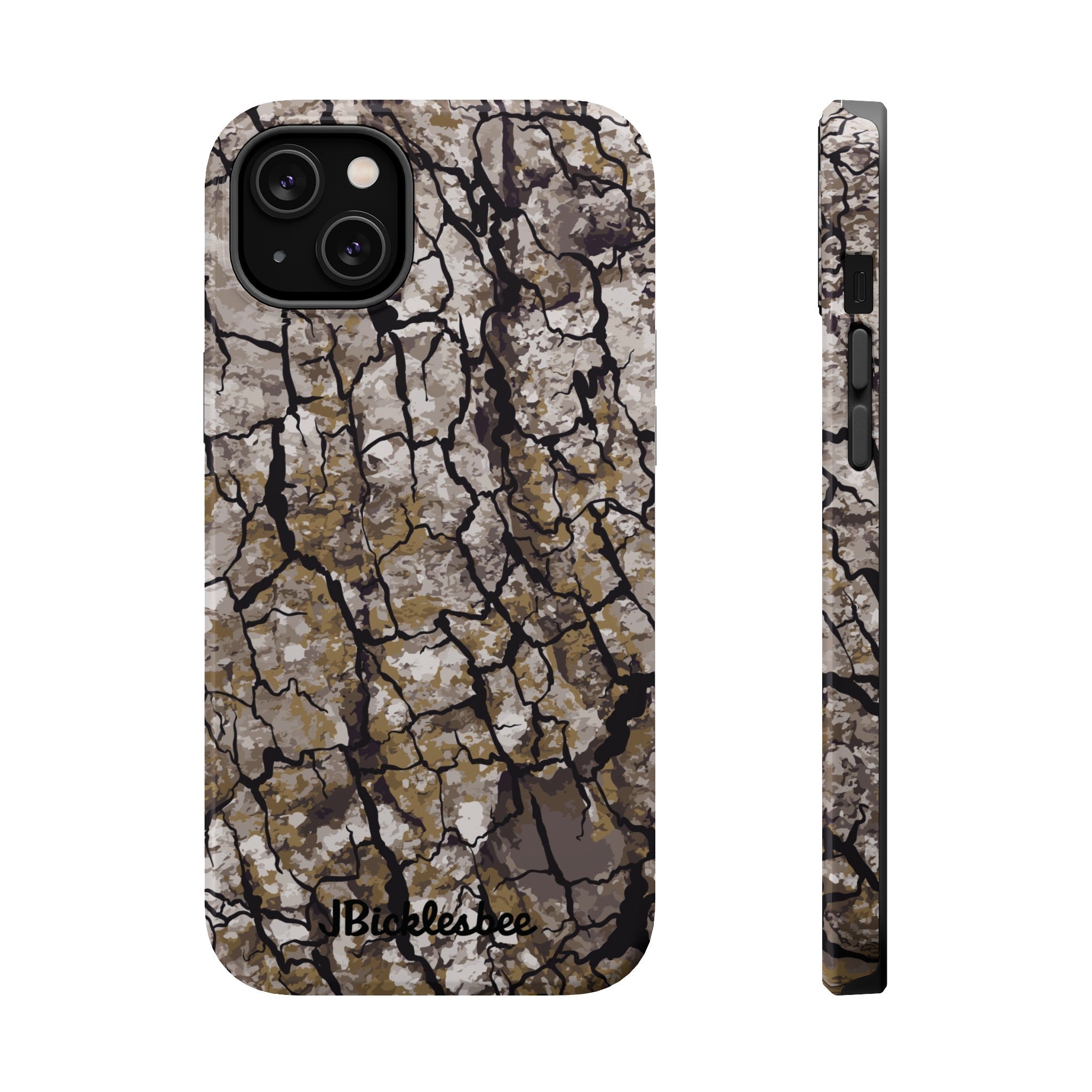 Alpha Tree Bark Camo MagSafe Tough iPhone Case