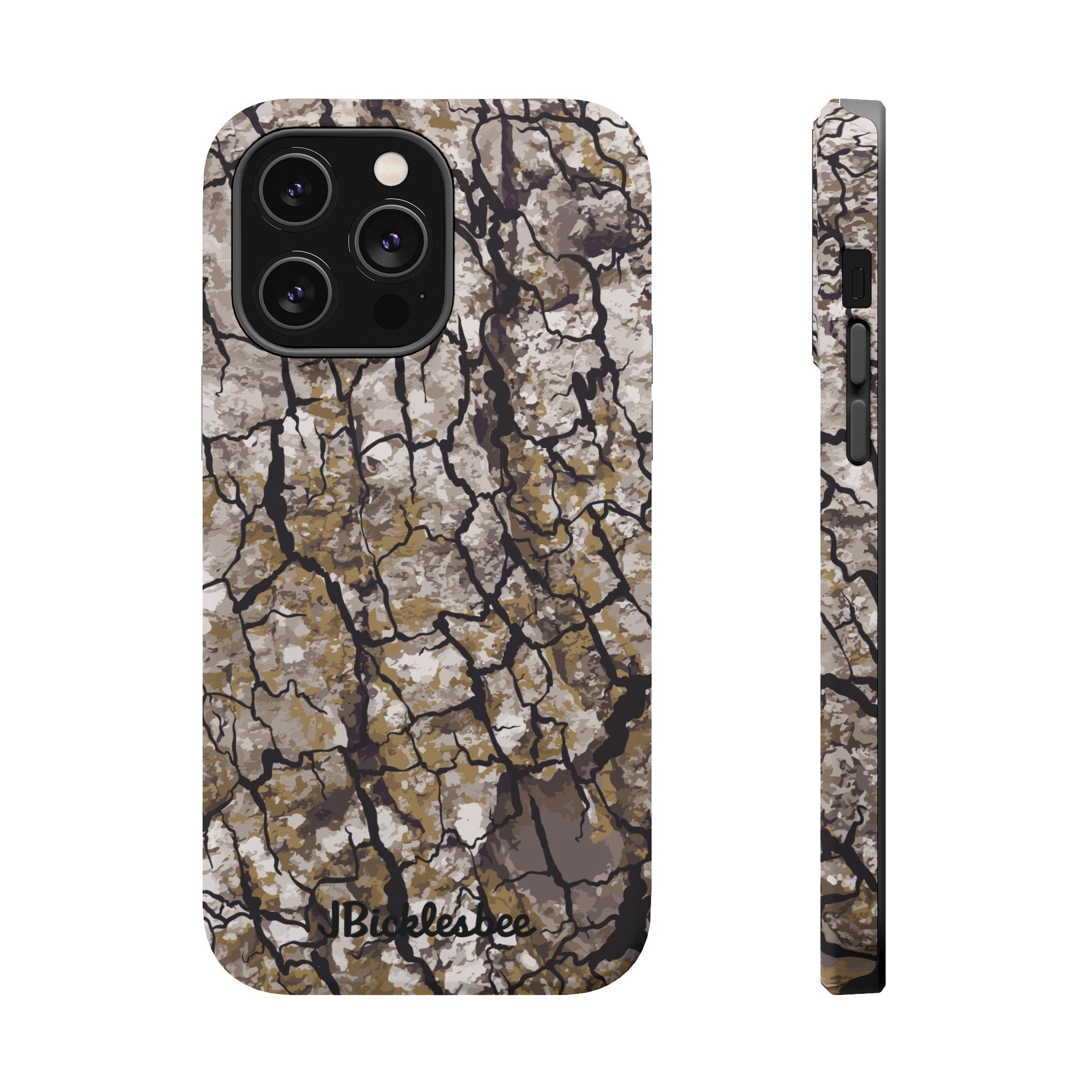 Alpha Tree Bark Camo MagSafe Tough iPhone Case