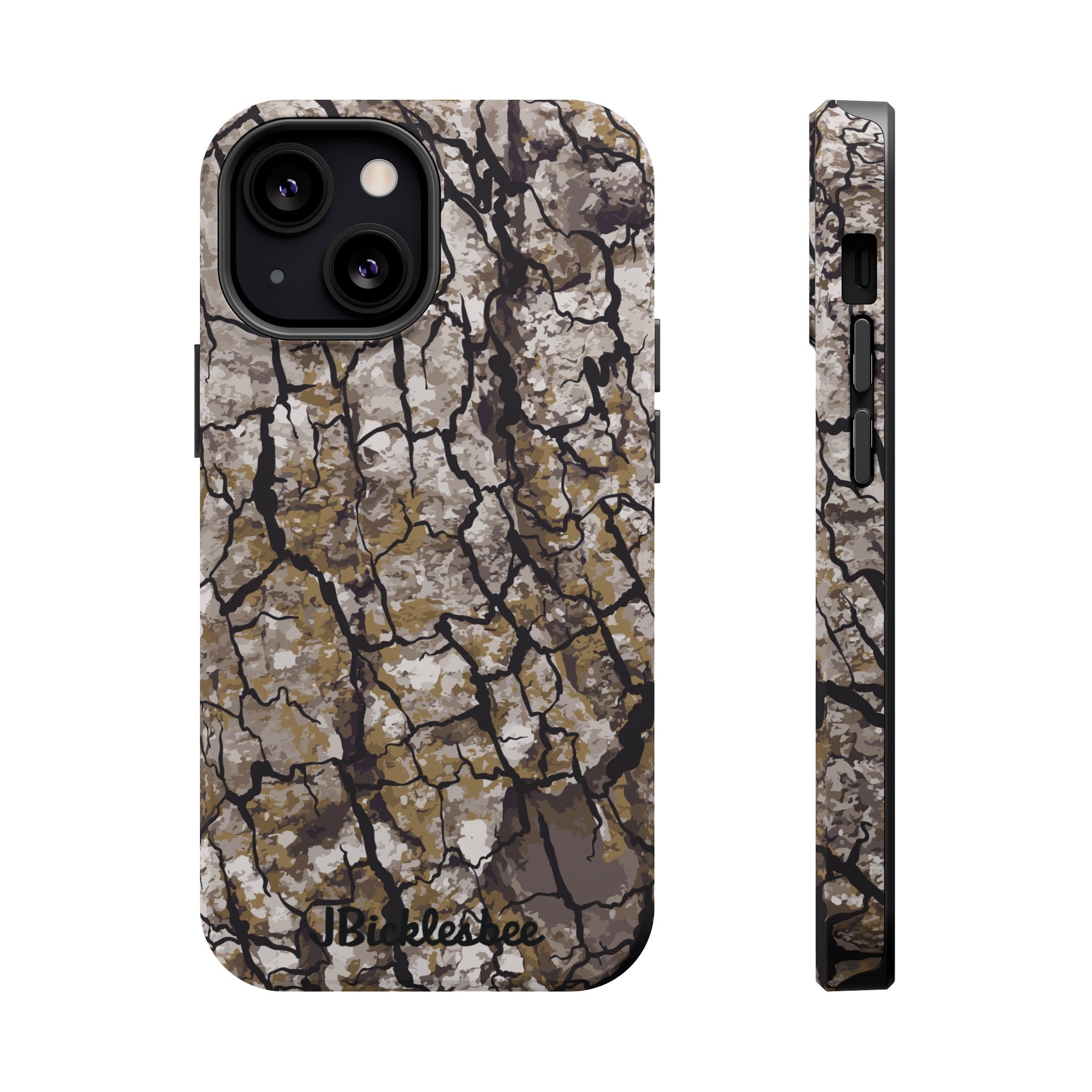 Alpha Tree Bark Camo MagSafe Tough iPhone Case