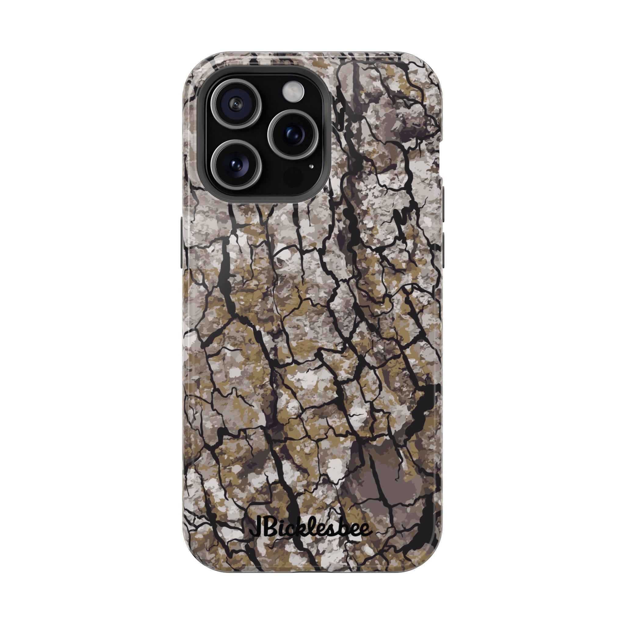 Alpha Tree Bark Camo MagSafe Tough iPhone Case