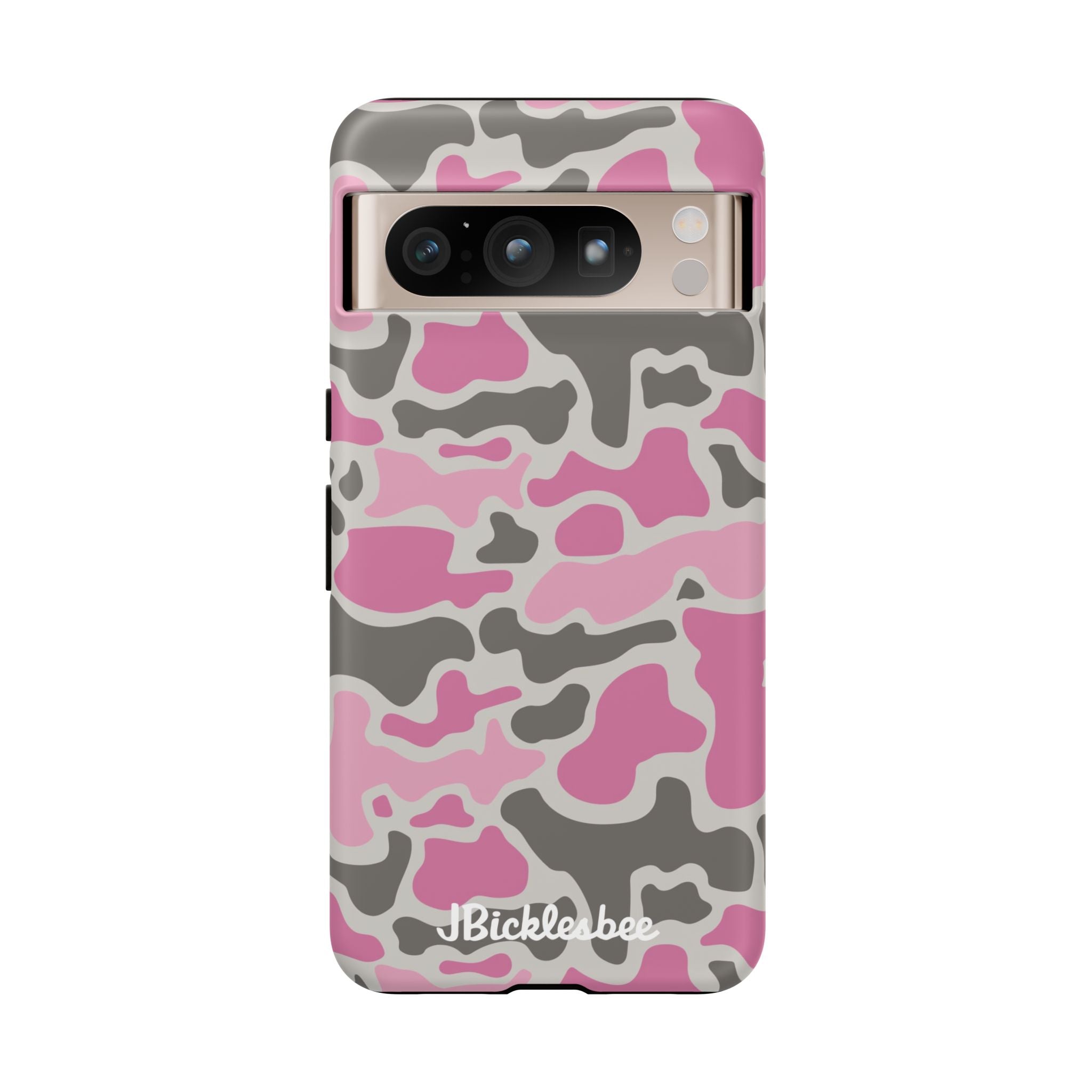 Pink Retro Duck Camo Pixel Tough Case - Google Pixel 8 Pro / Matte