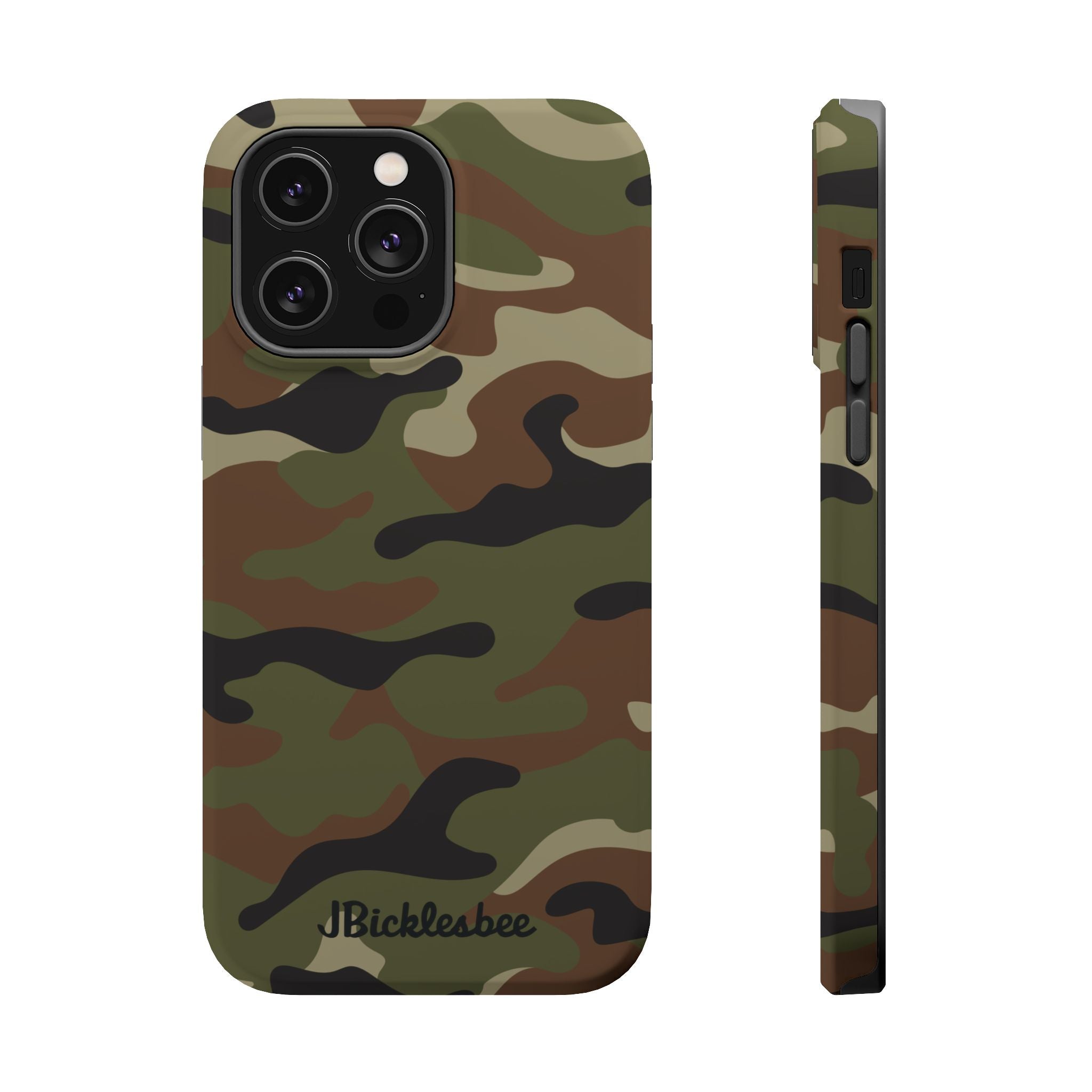 Retro Woodland Recon Camo MagSafe iPhone Tough Case