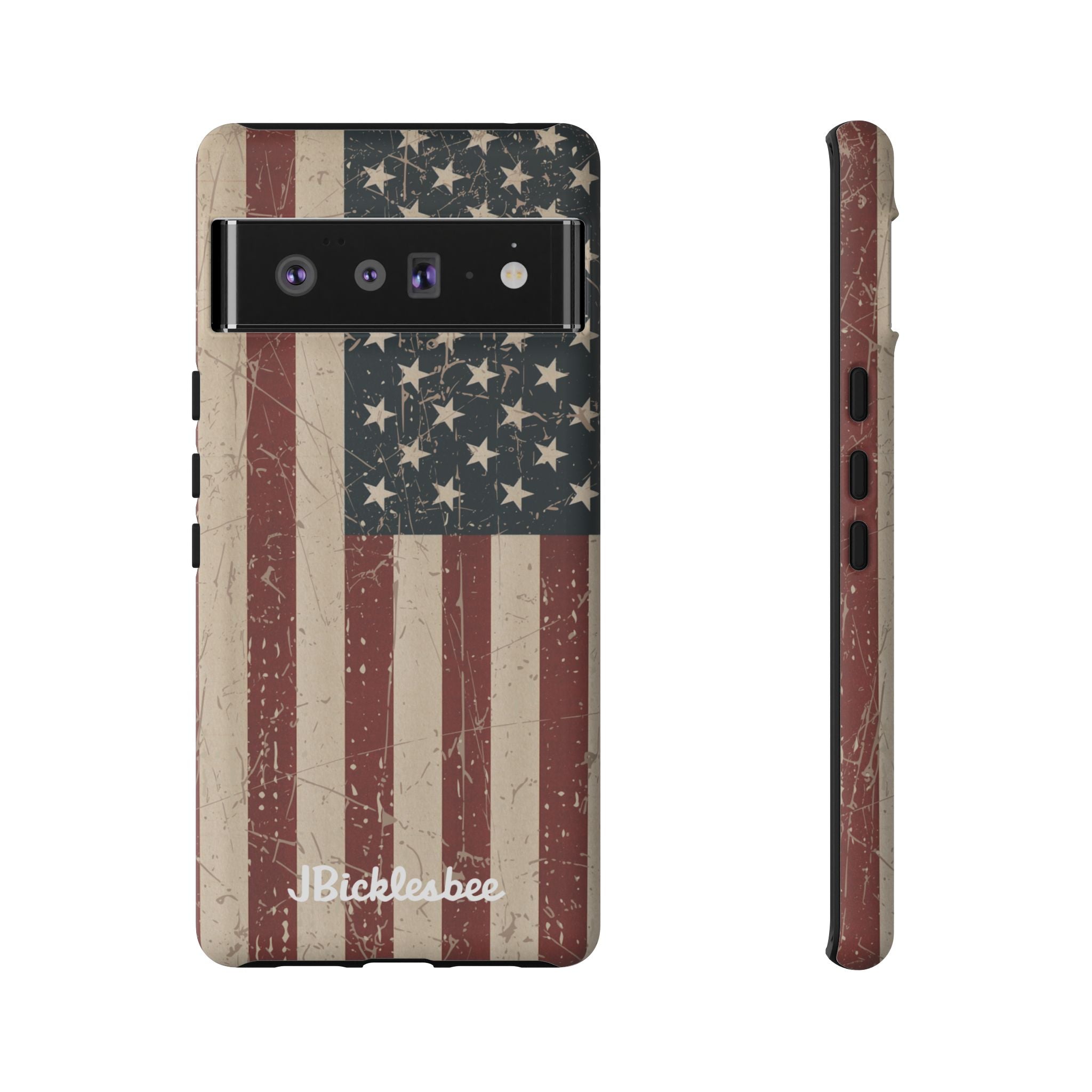 Old Glory American Flag Pixel Tough Case