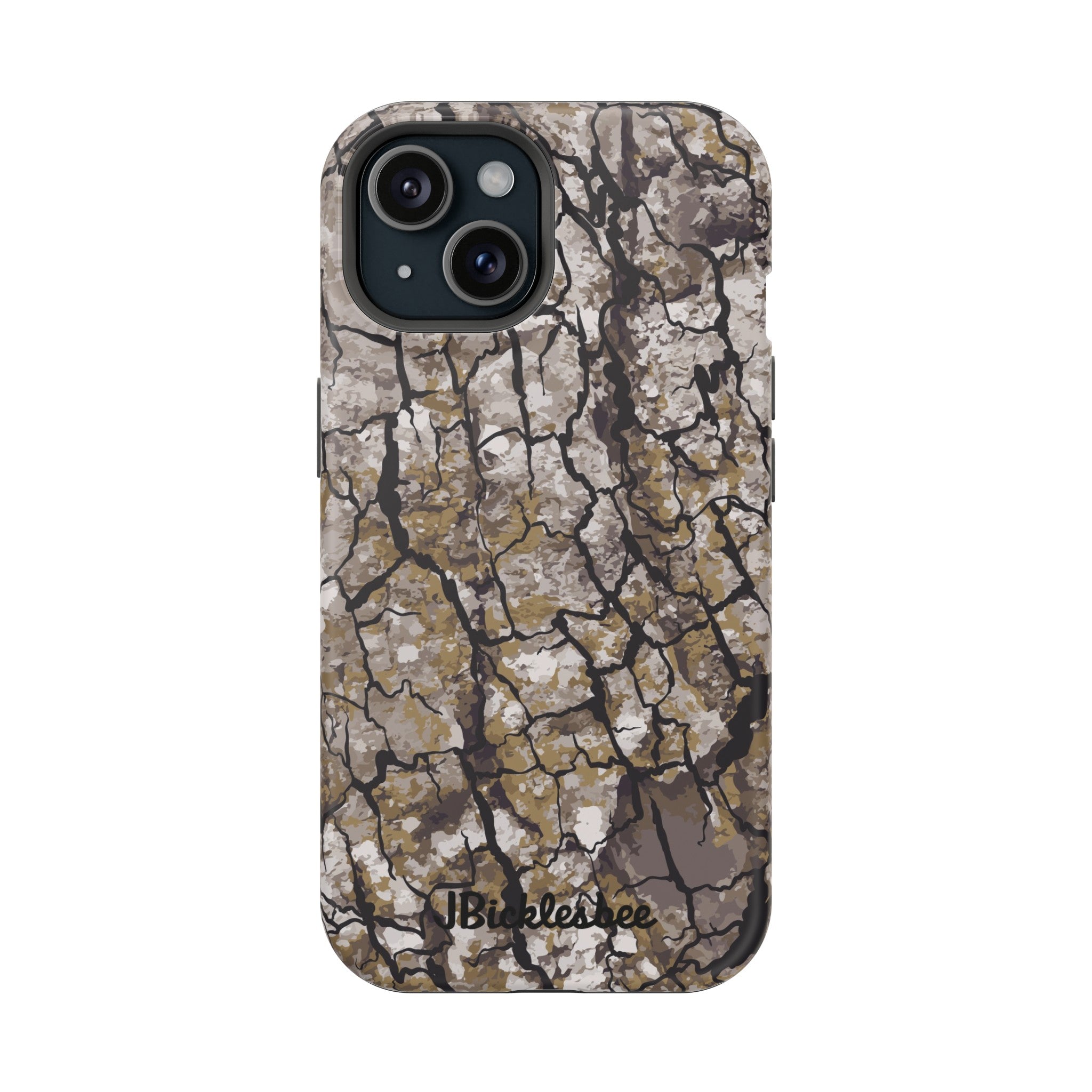 Alpha Tree Bark Camo MagSafe Tough iPhone Case