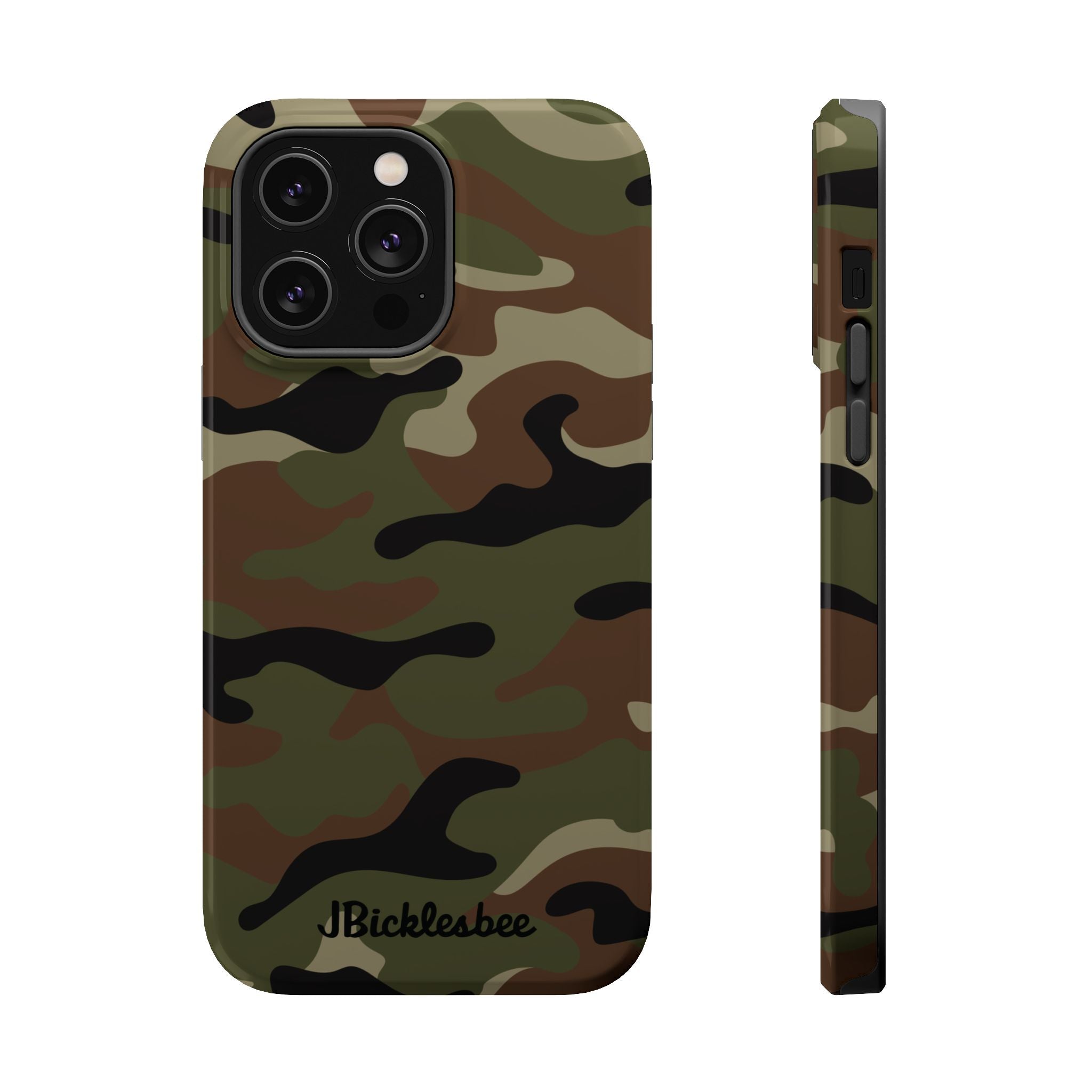 Retro Woodland Recon Camo MagSafe iPhone Tough Case