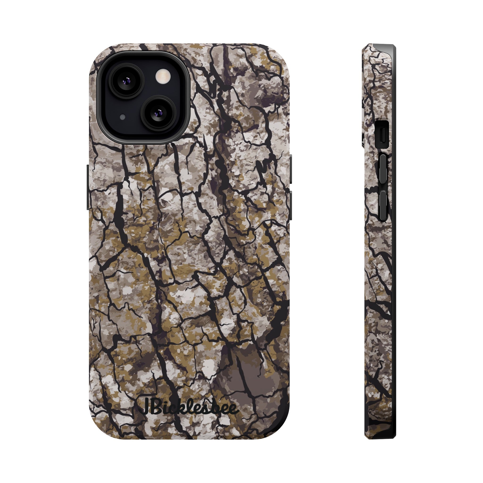 Alpha Tree Bark Camo MagSafe Tough iPhone Case