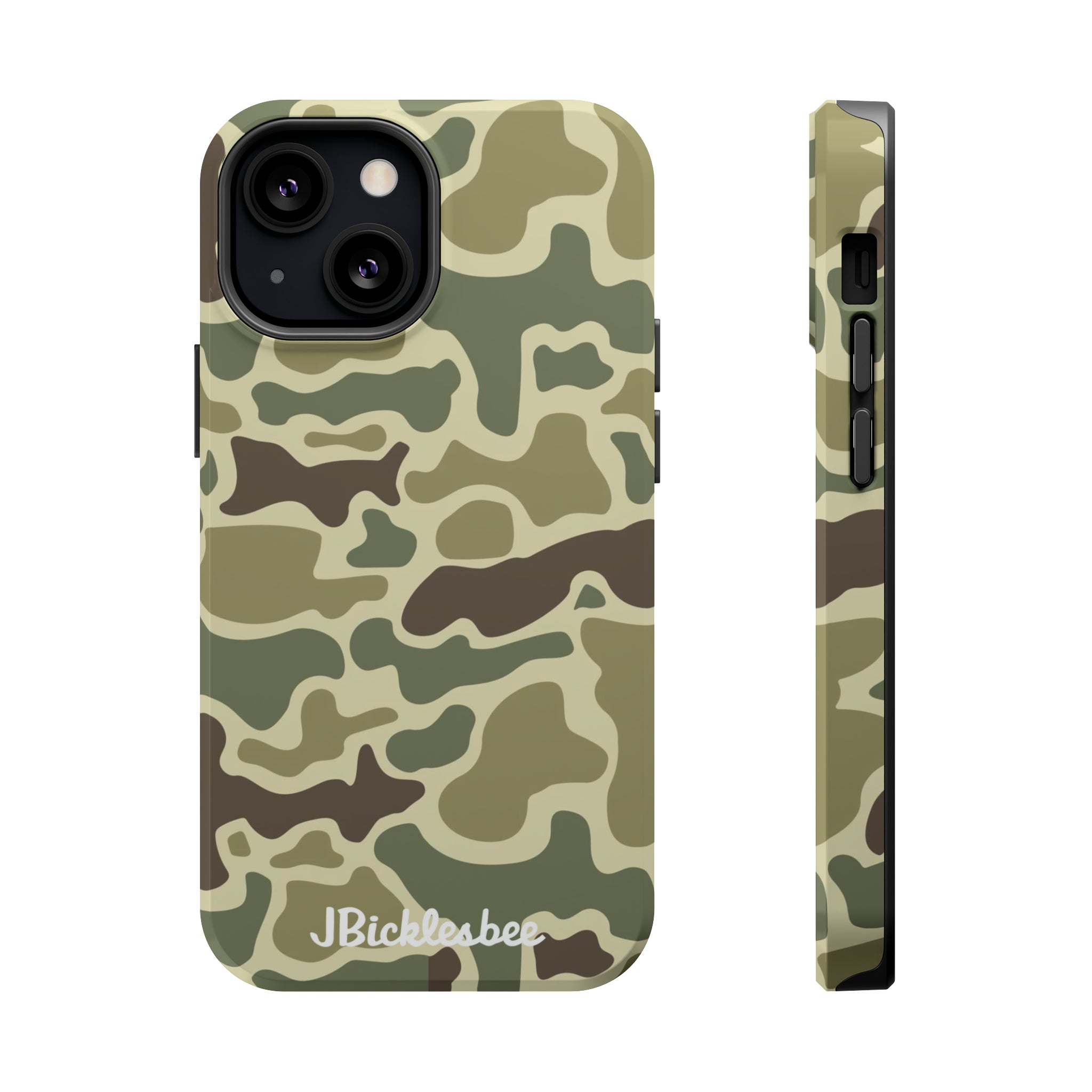 Retro Forest Duck Camo MagSafe iPhone Case