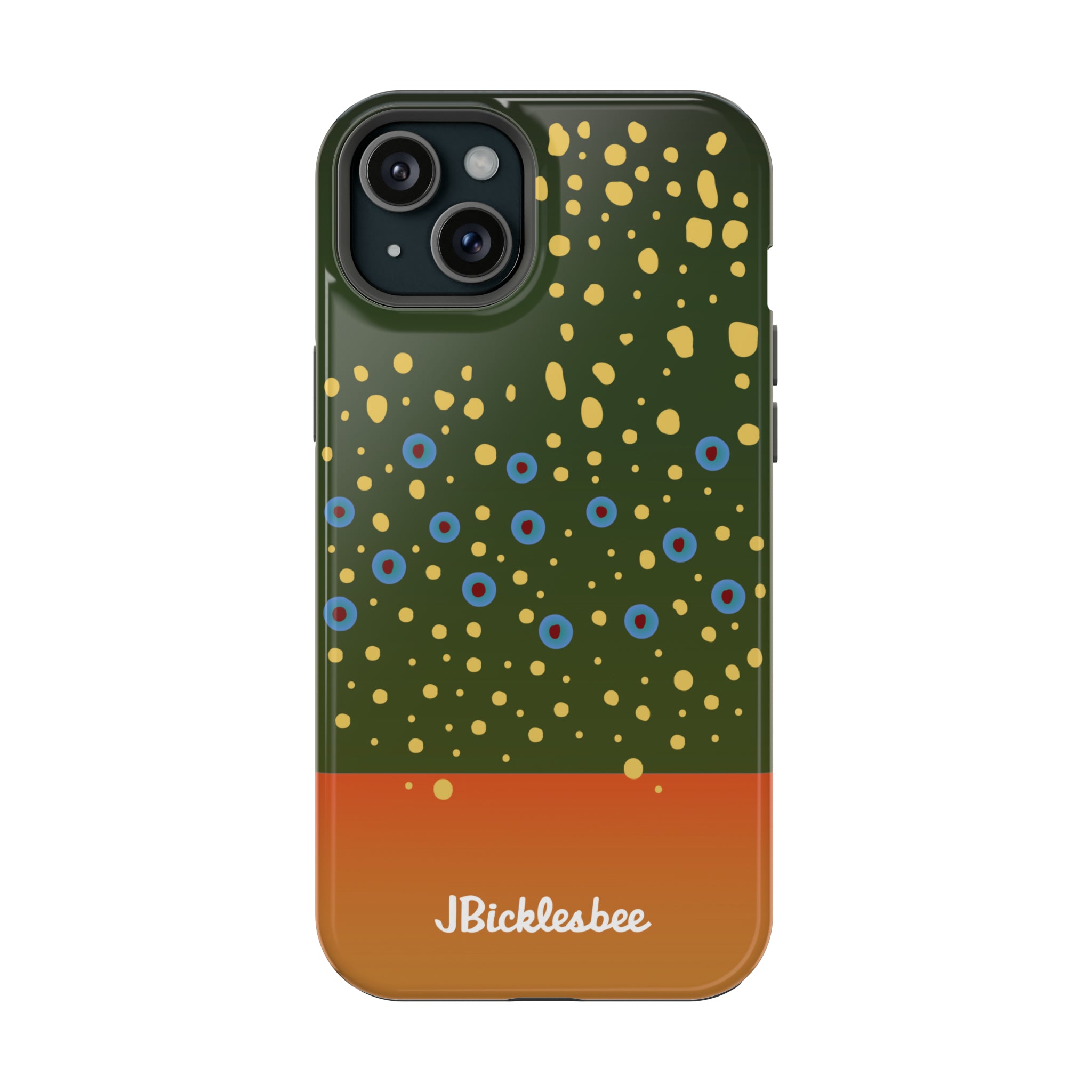 Brook Trout Pattern MagSafe iPhone Case