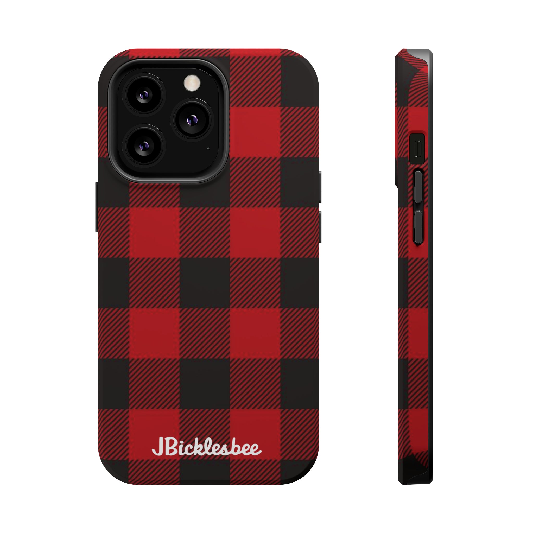 Retro Hunting Plaid Pattern MagSafe iPhone Case