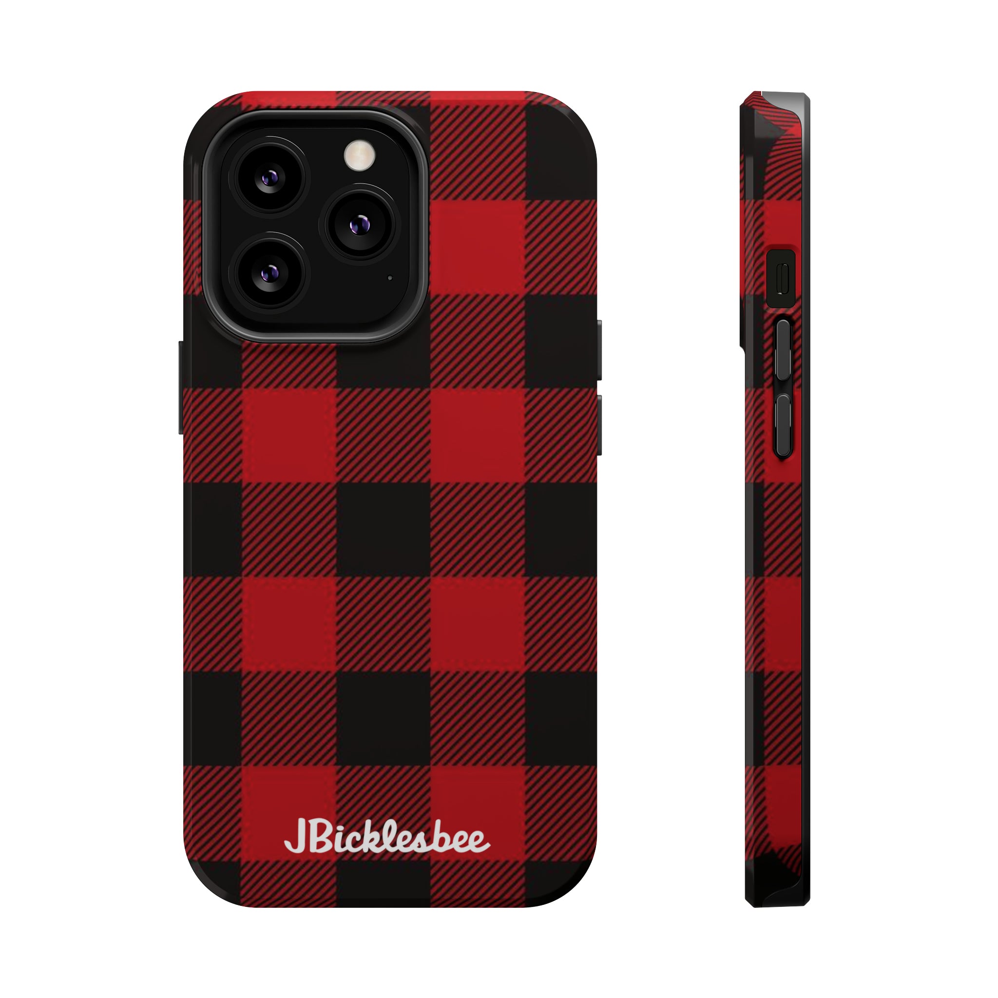 Retro Hunting Plaid Pattern MagSafe iPhone Case