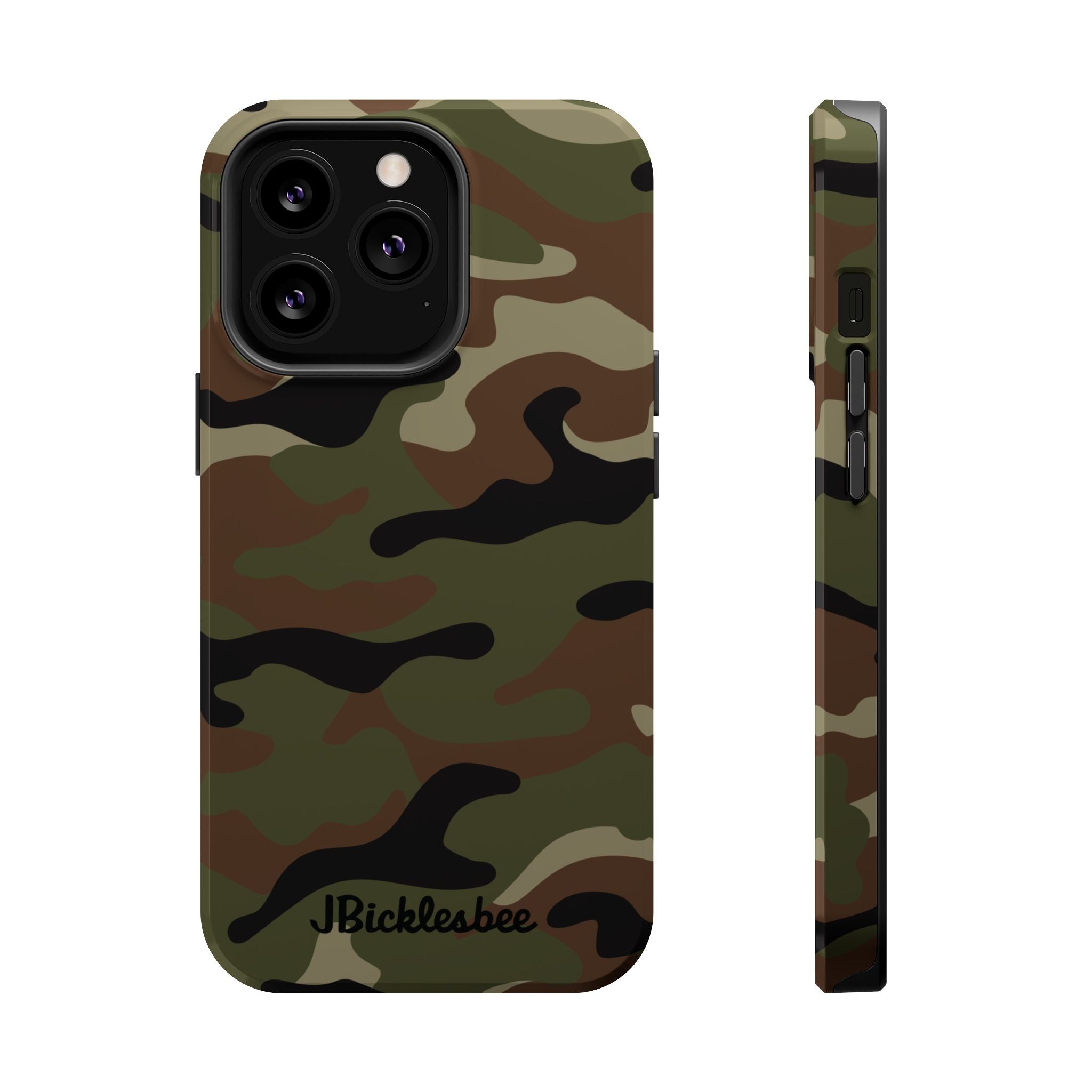 Retro Woodland Recon Camo MagSafe iPhone Tough Case