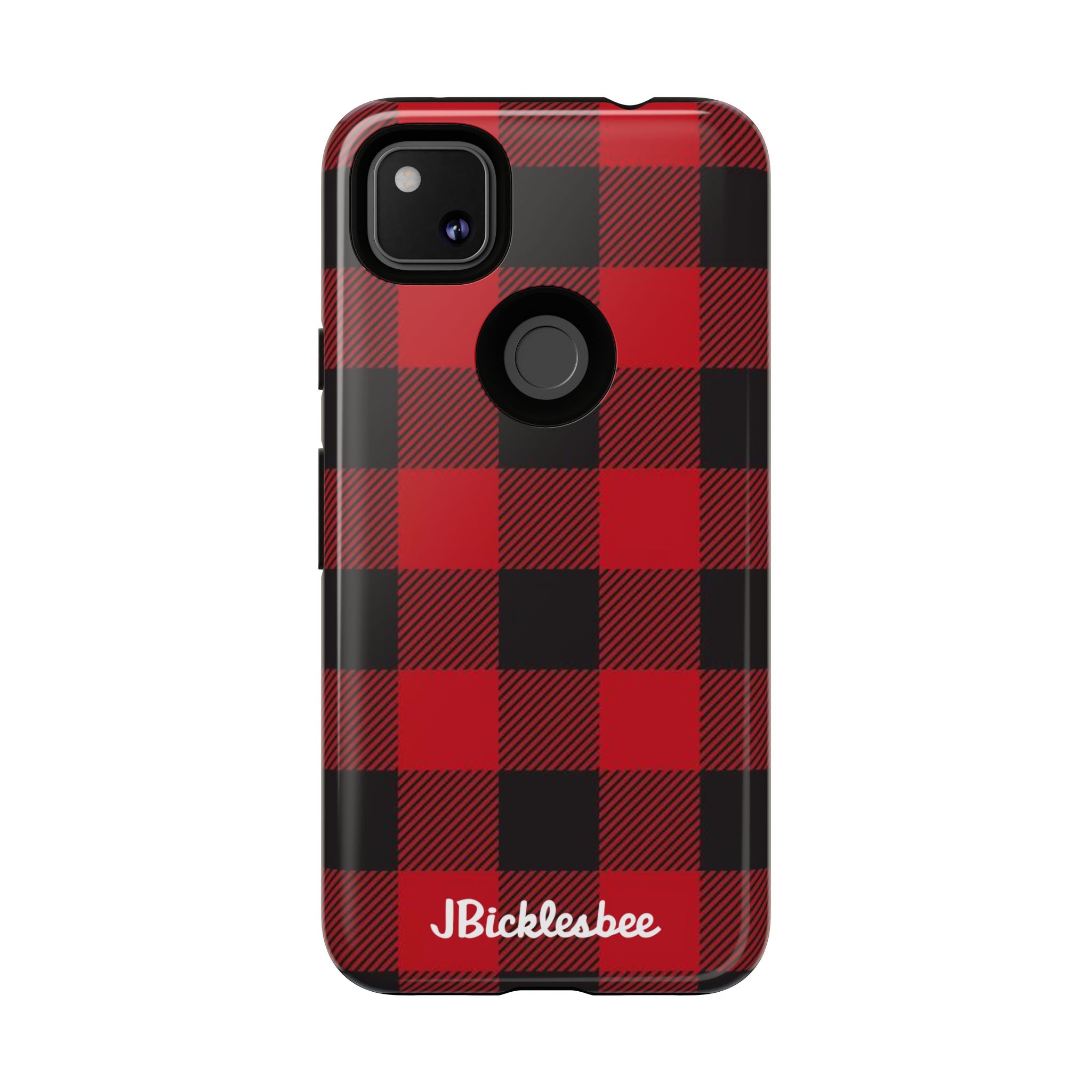 Retro Hunting Plaid Pattern Pixel Tough Case