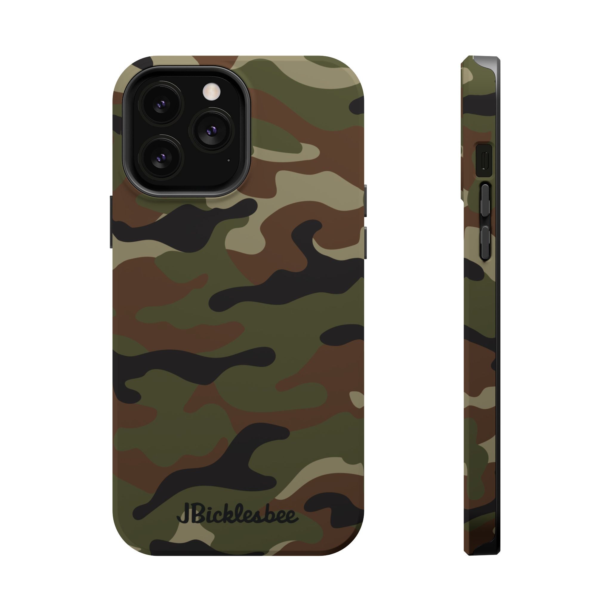 Retro Woodland Recon Camo MagSafe iPhone Tough Case