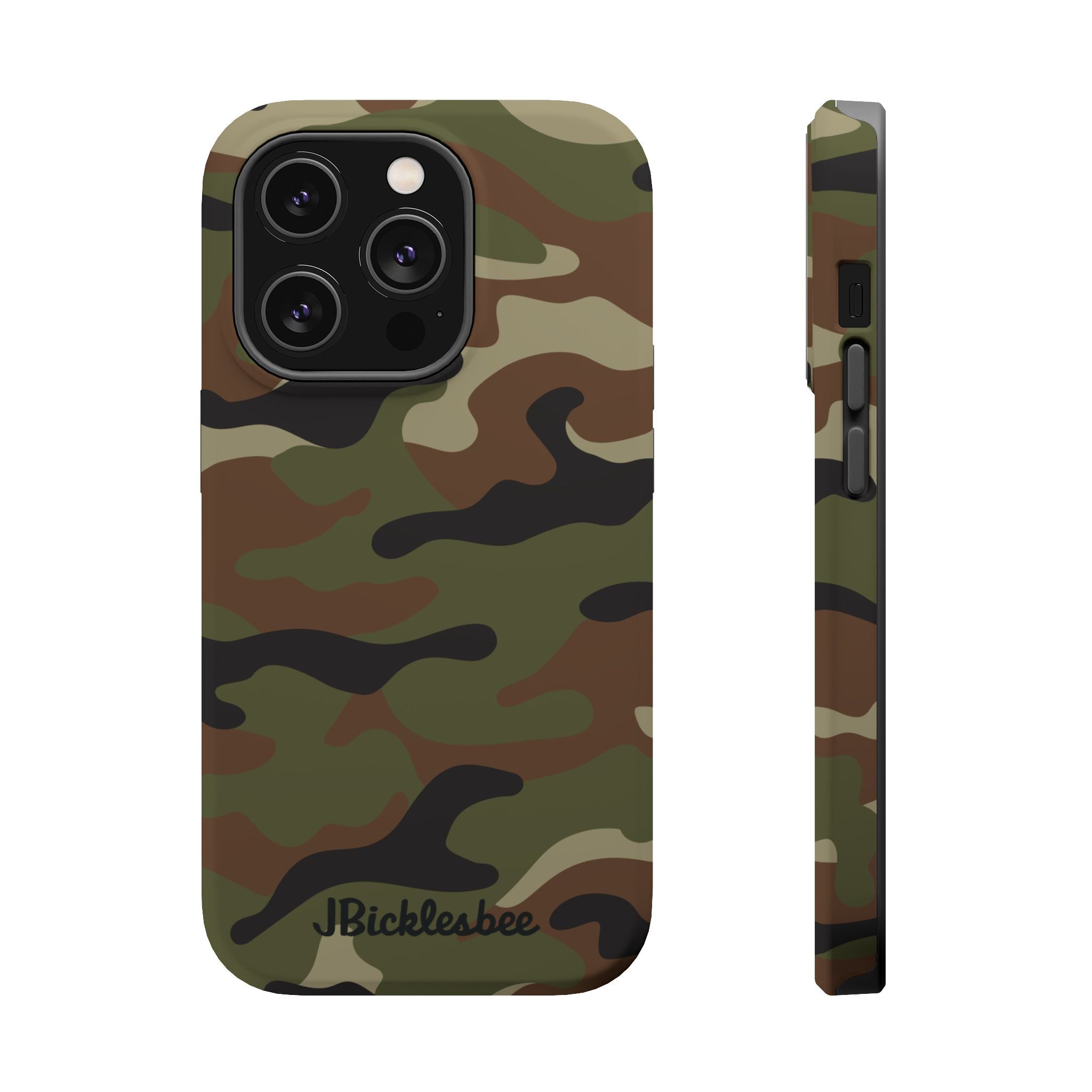 Retro Woodland Recon Camo MagSafe iPhone Tough Case