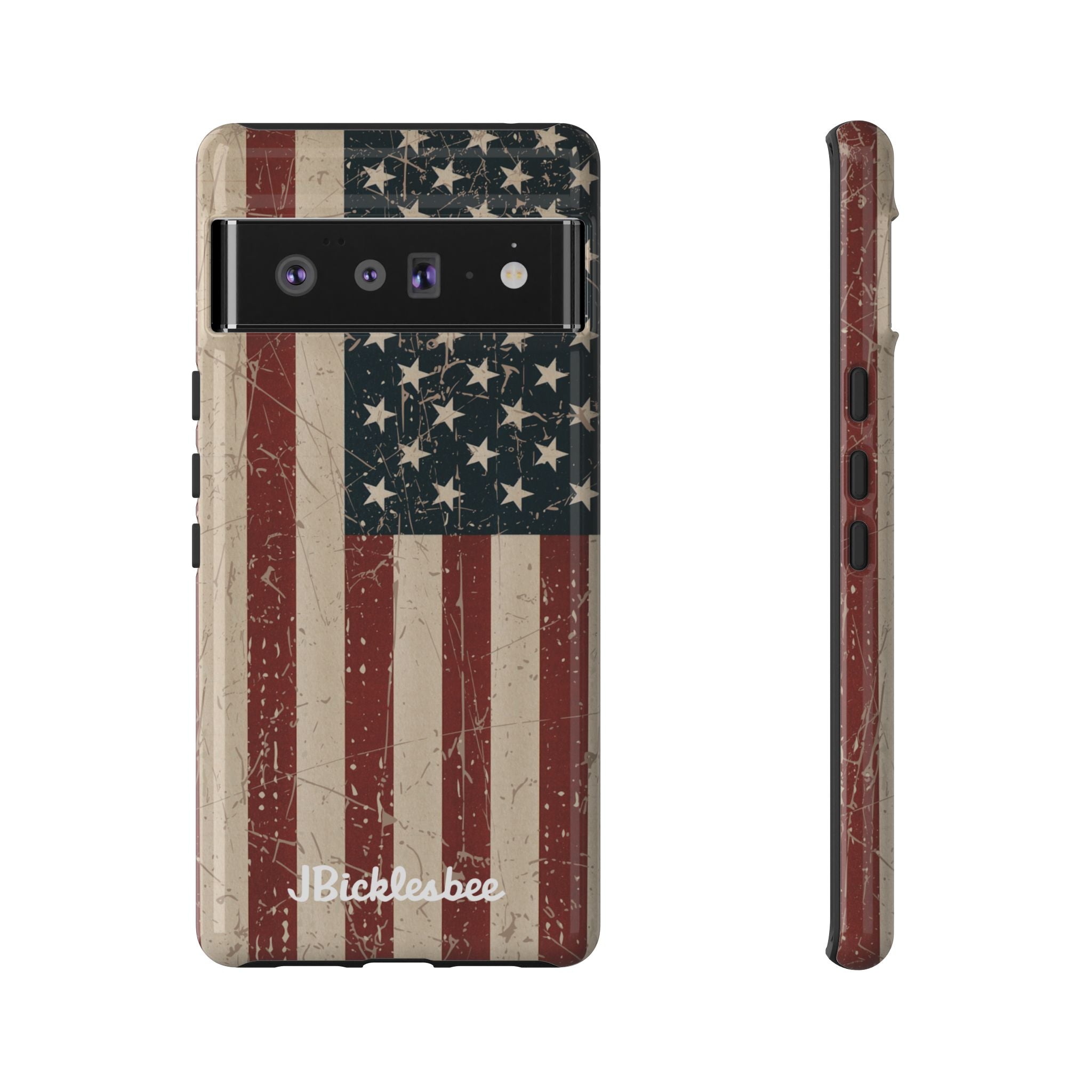 Old Glory American Flag Pixel Tough Case