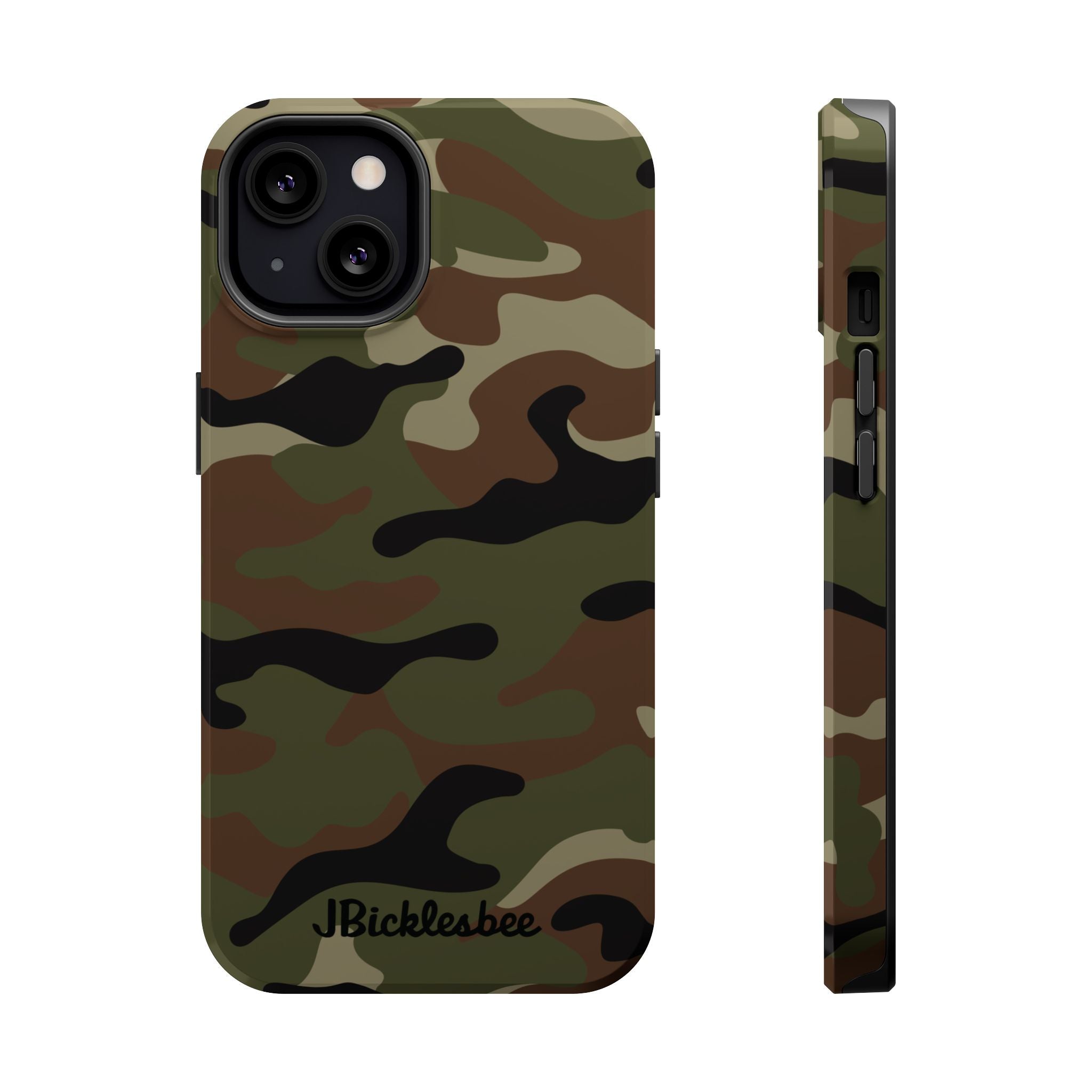 Retro Woodland Recon Camo MagSafe iPhone Tough Case