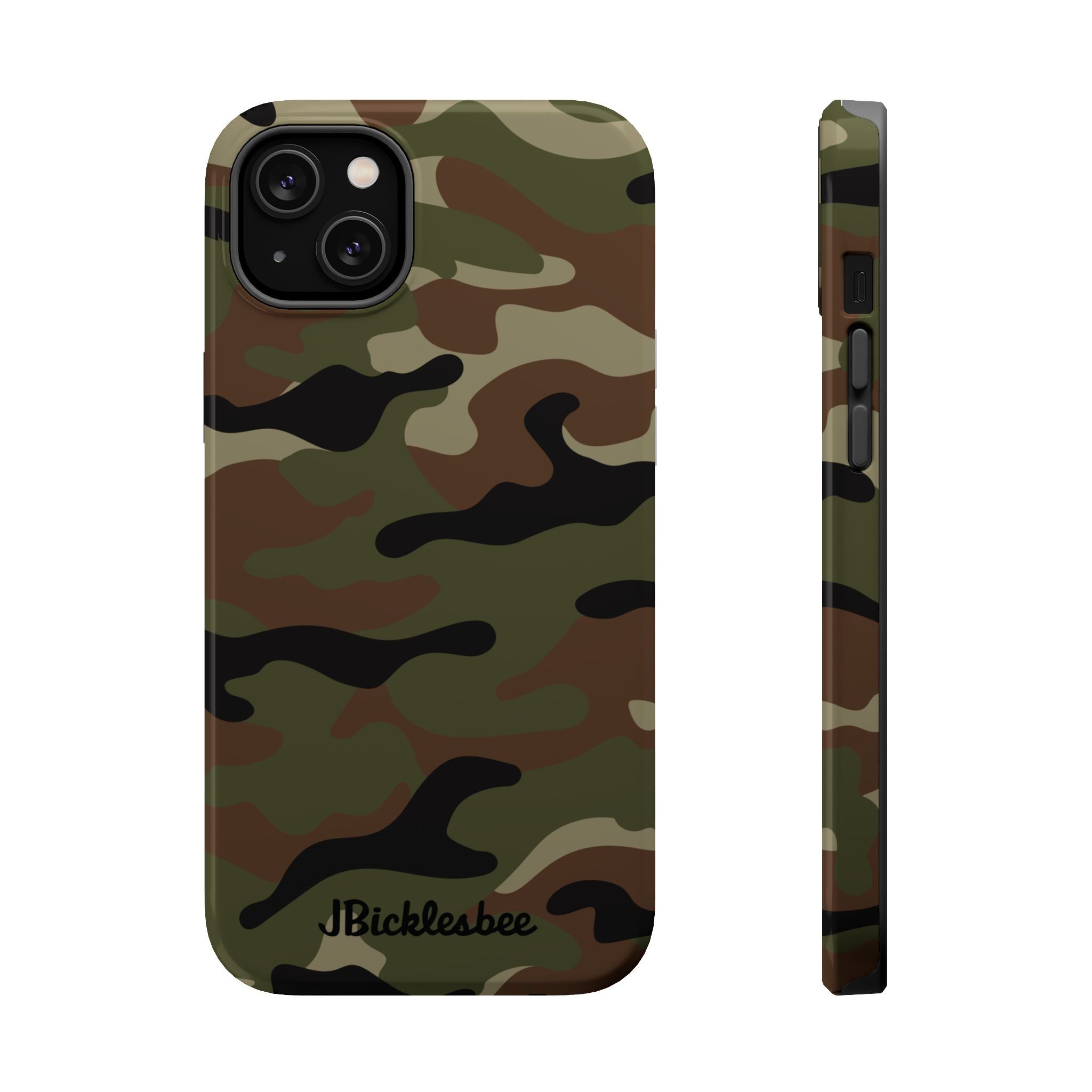 Retro Woodland Recon Camo MagSafe iPhone Tough Case