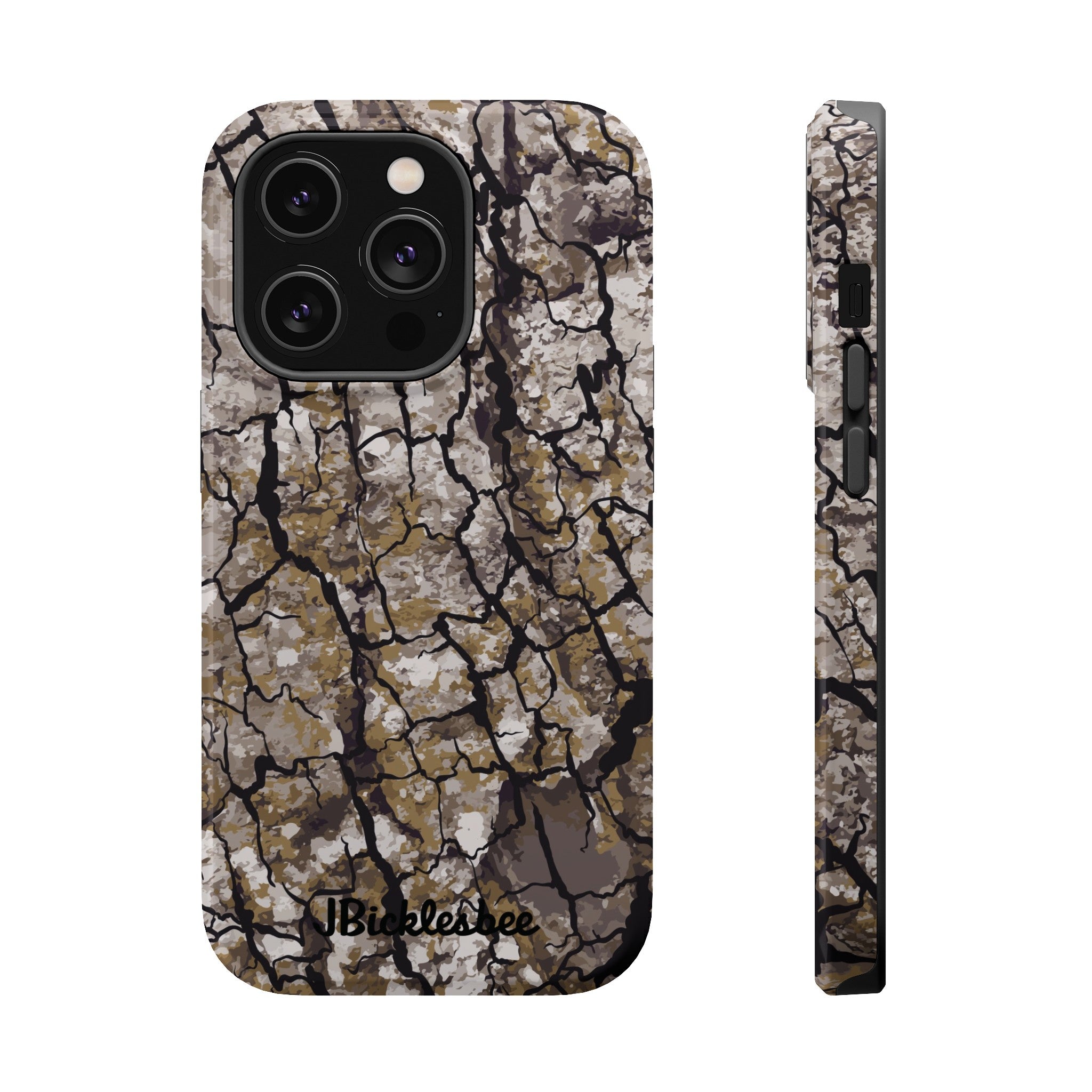 Alpha Tree Bark Camo MagSafe Tough iPhone Case