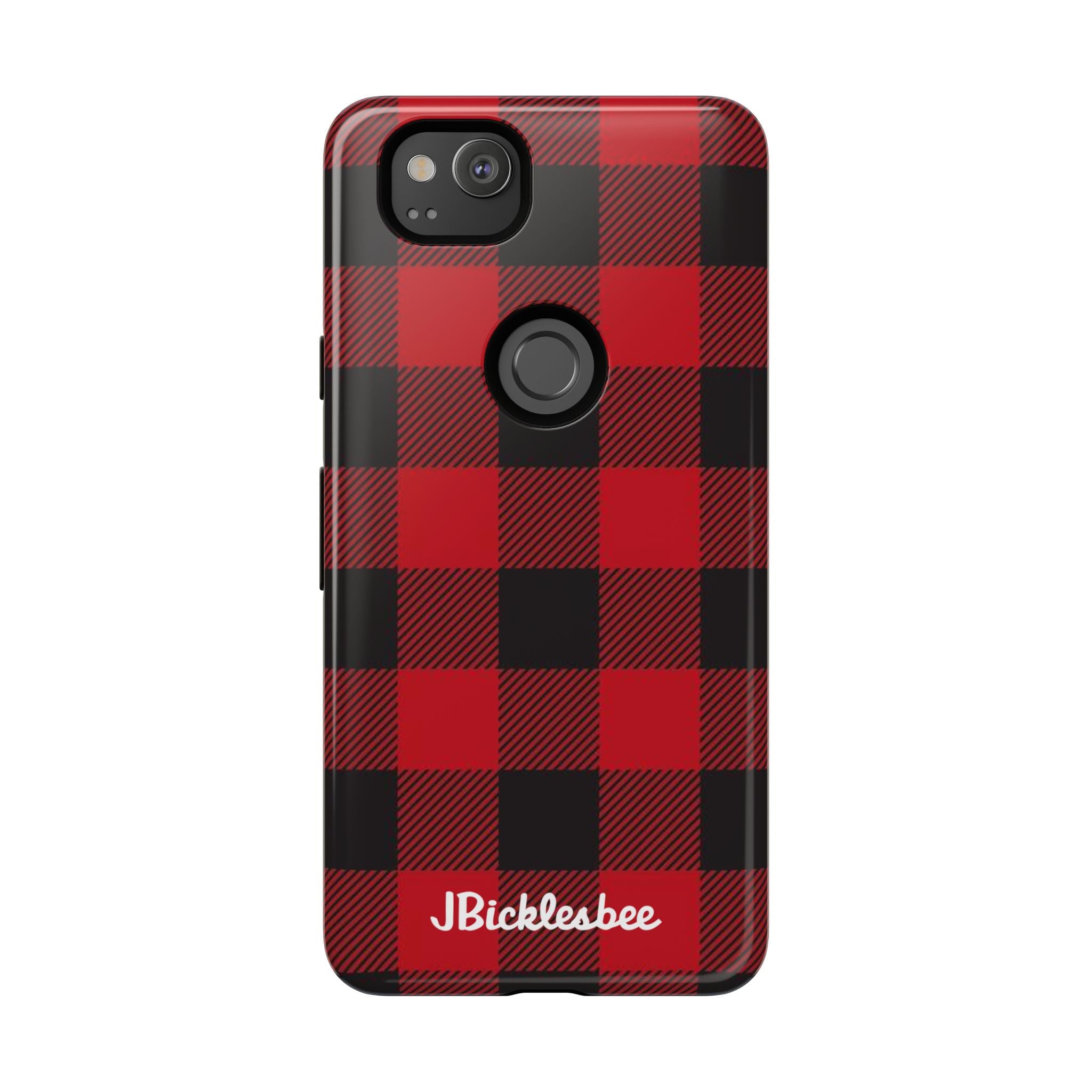 Retro Hunting Plaid Pattern Pixel Tough Case