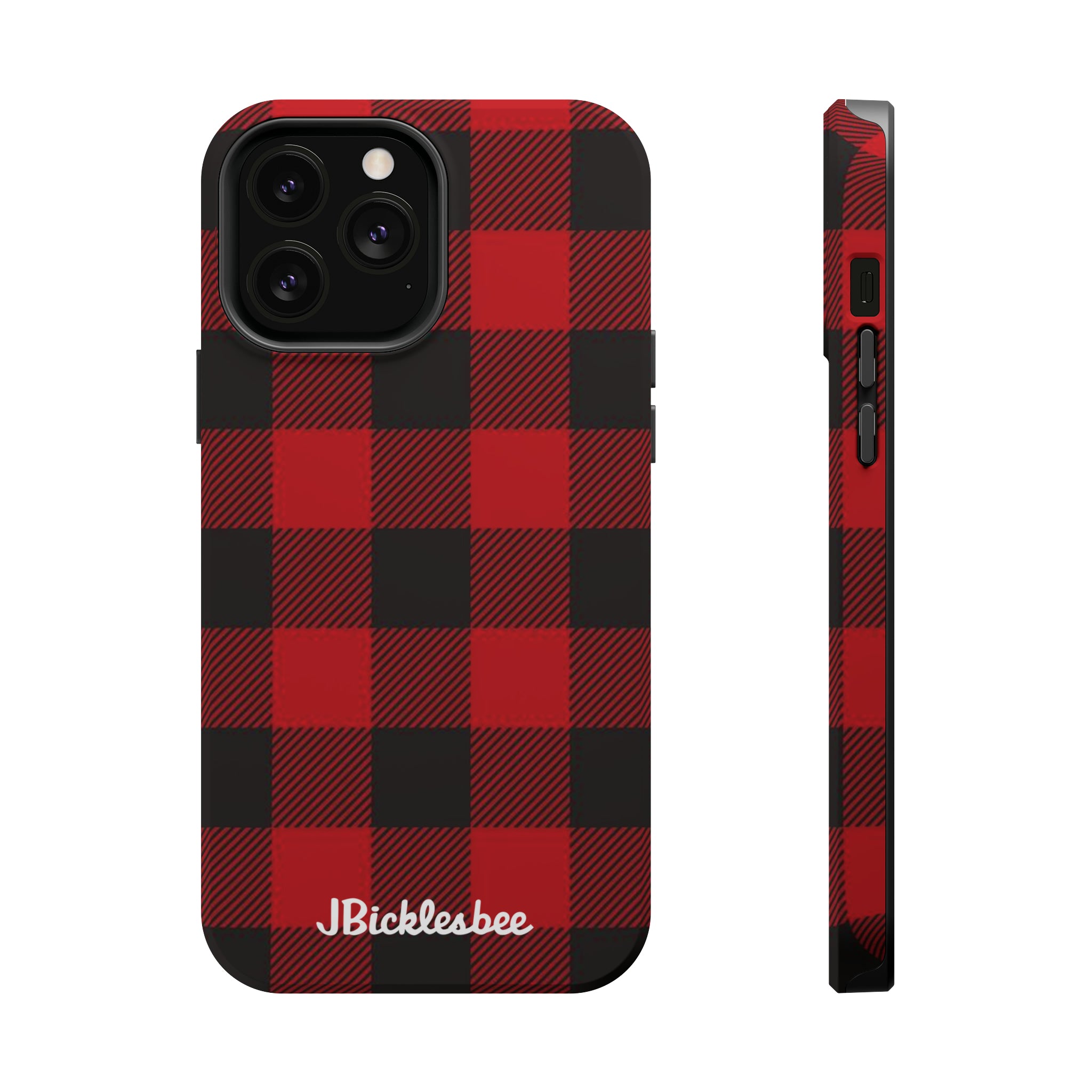 Retro Hunting Plaid Pattern MagSafe iPhone Case