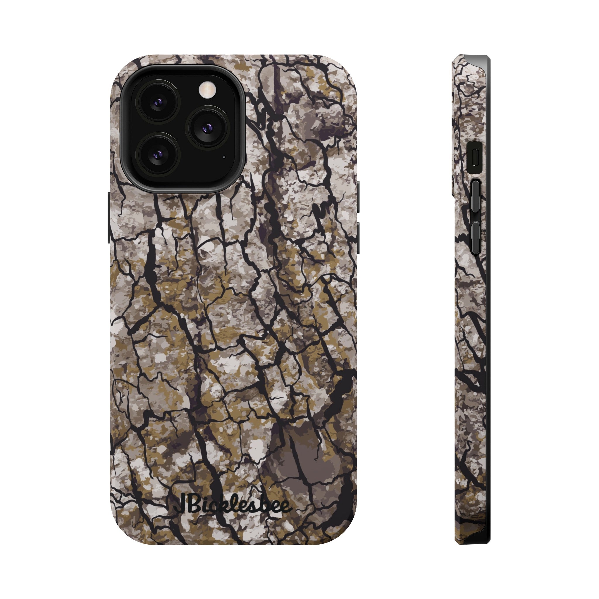 Alpha Tree Bark Camo MagSafe Tough iPhone Case