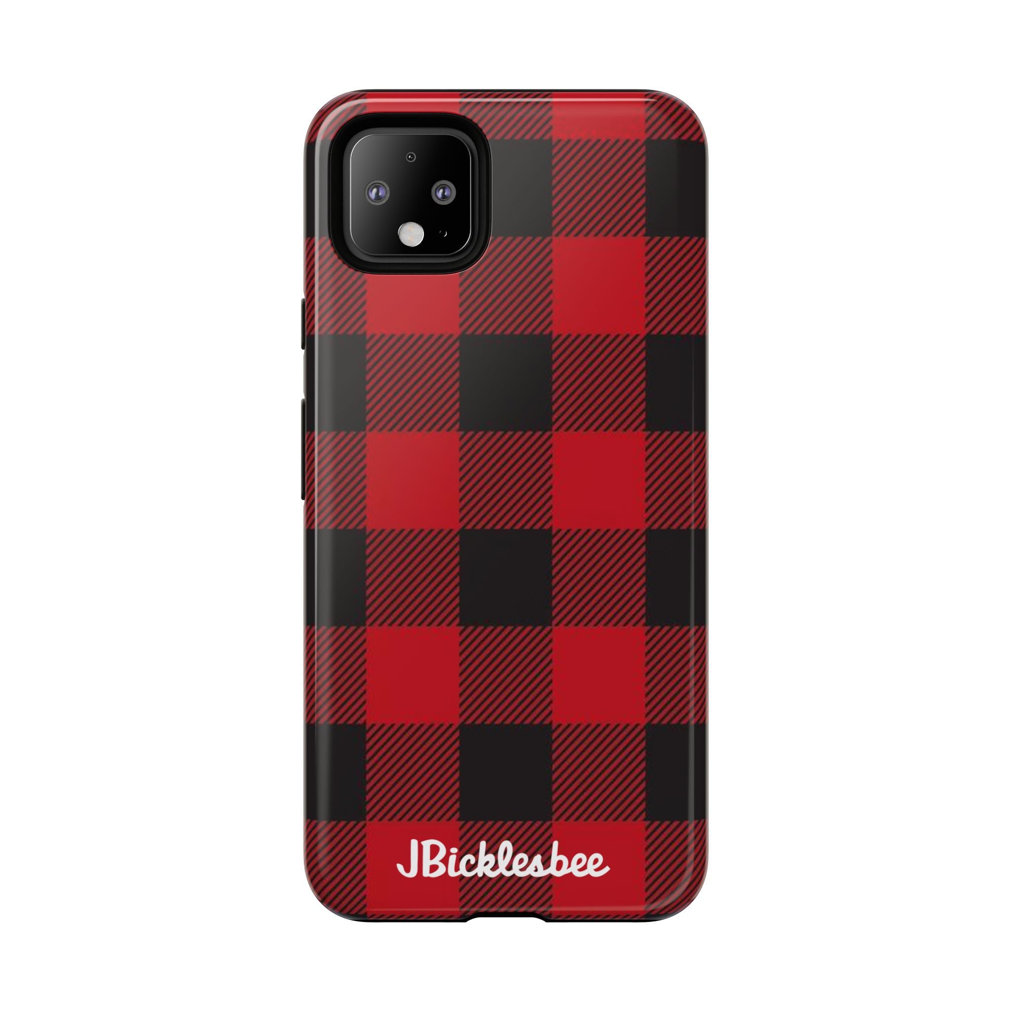 Retro Hunting Plaid Pattern Pixel Tough Case