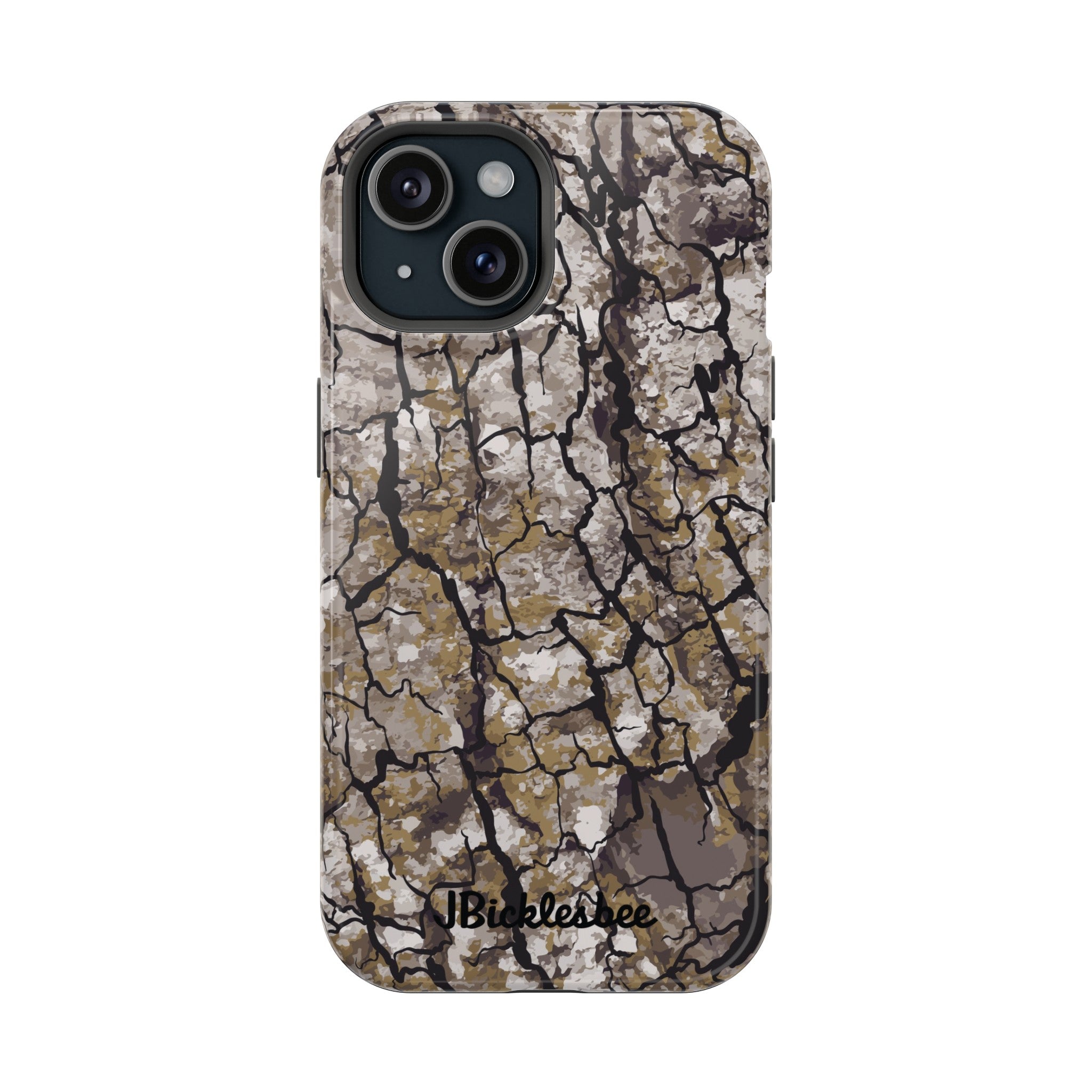 Alpha Tree Bark Camo MagSafe Tough iPhone Case